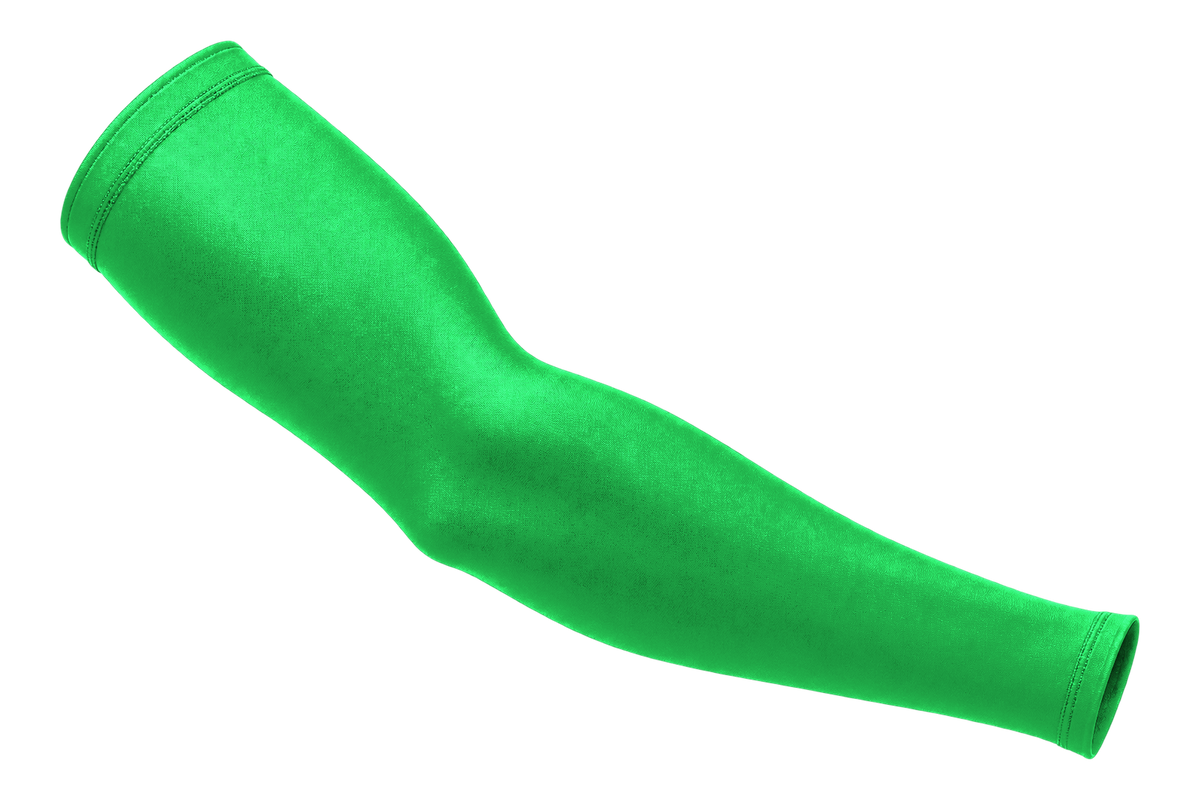 Kelly Green custom arm sleeve, front view