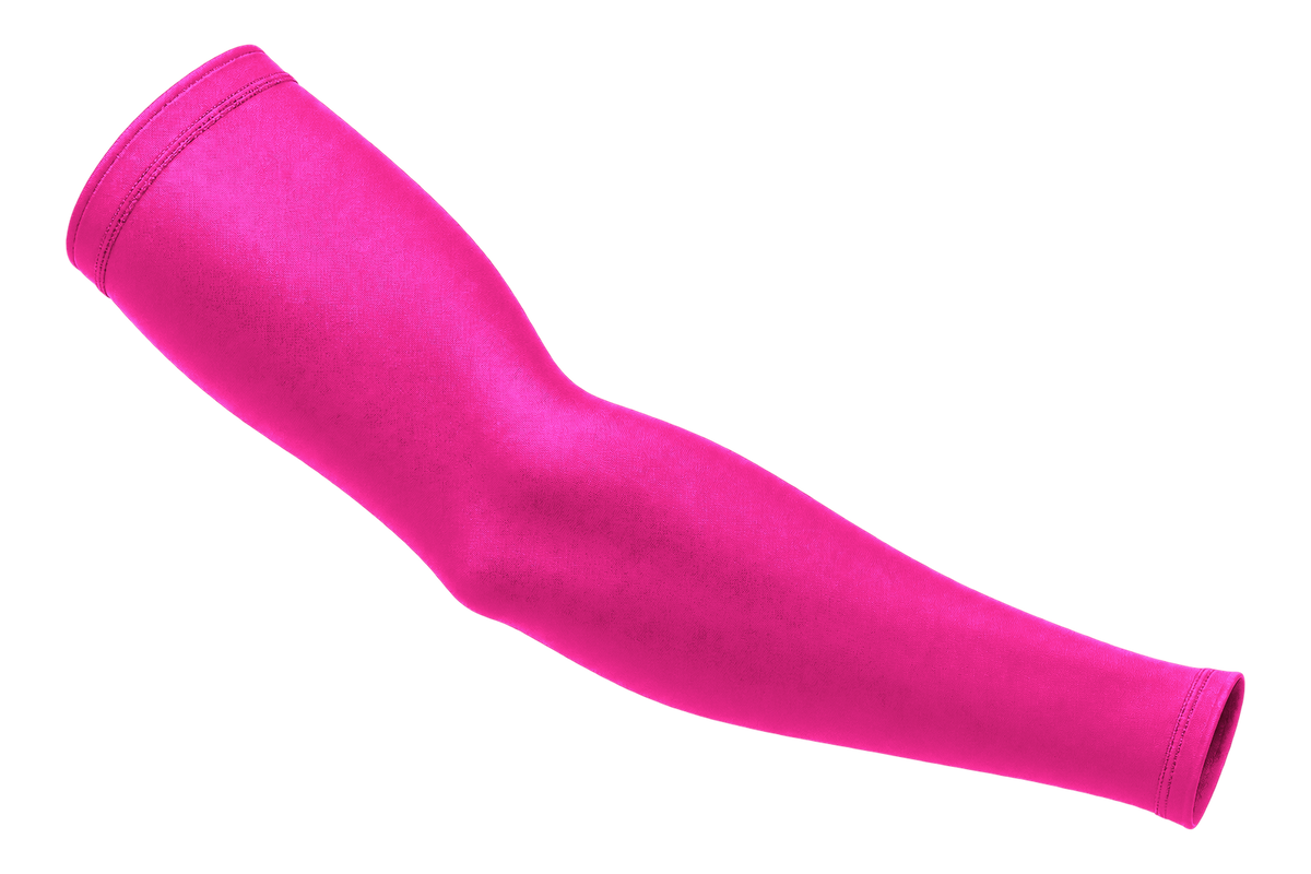 Hot Pink custom arm sleeve, front view