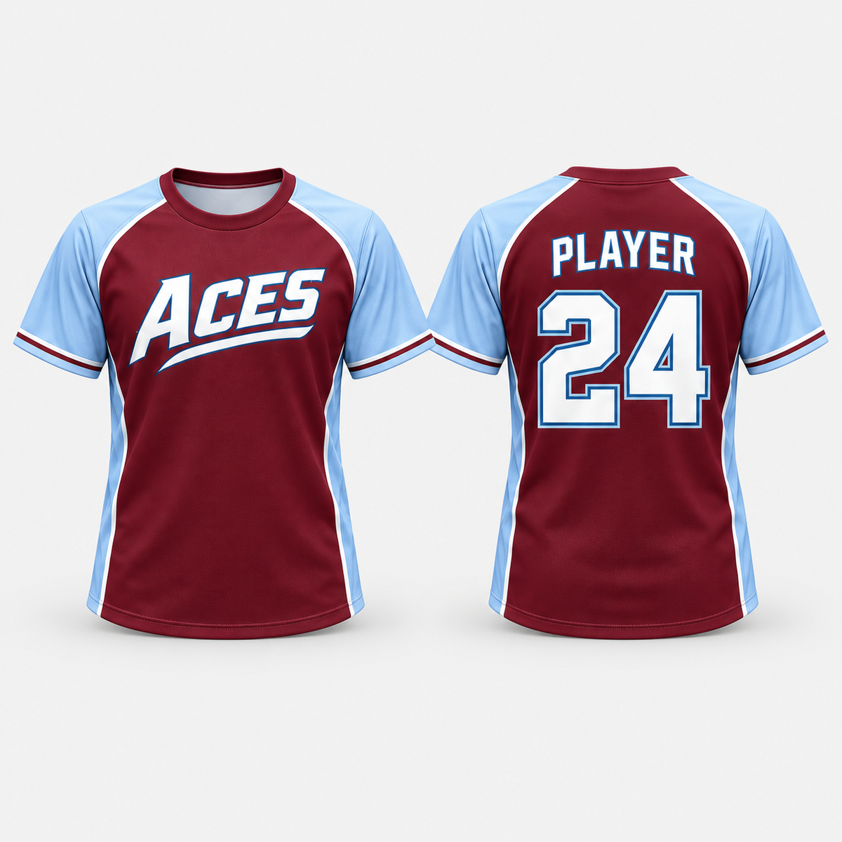 Custom Round Neck Softball Jersey – Full Sublimation