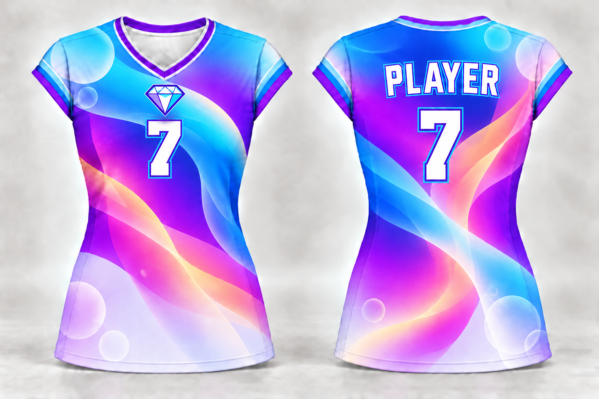 Custom Cap Sleeve Volleyball Jersey – Youth & Women