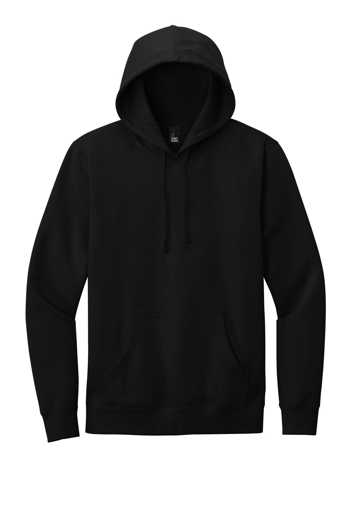 Custom Fleece Hoodie — Black — front