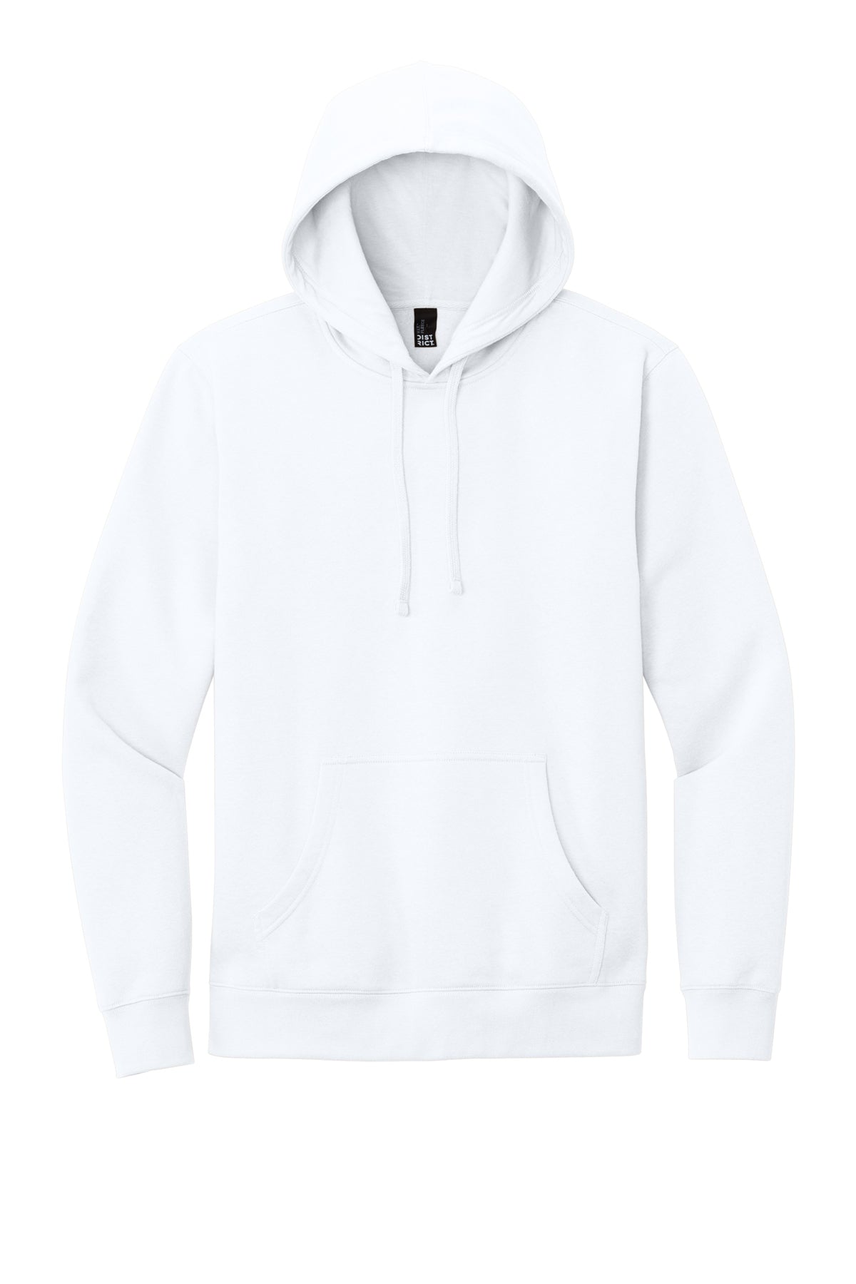 Custom Fleece Hoodie — White — front