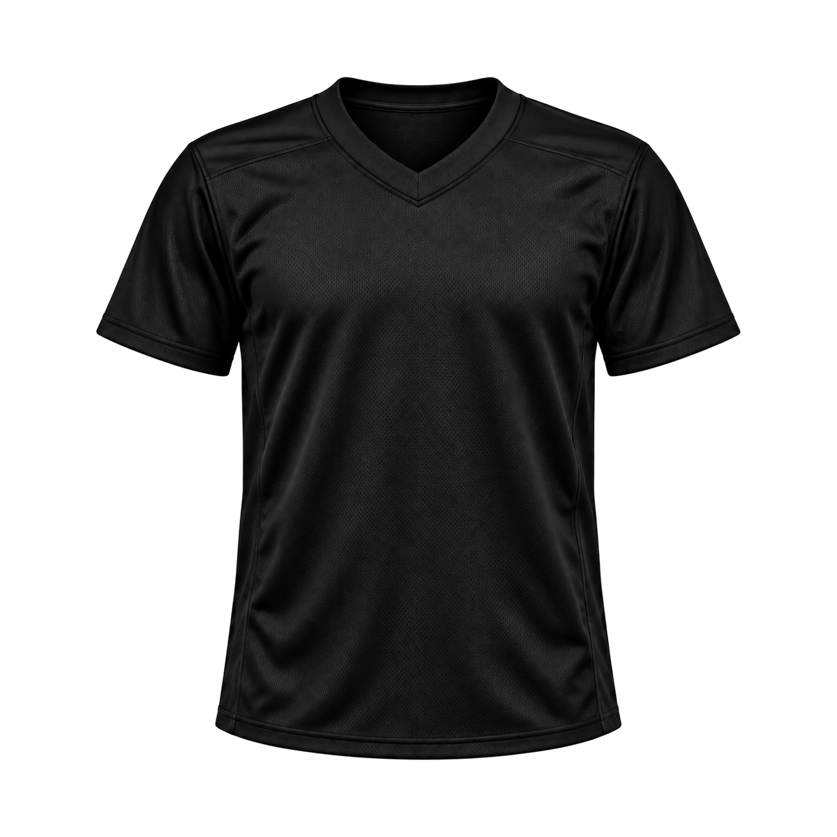 Black Flag Football Jersey — front studio view, transparent background