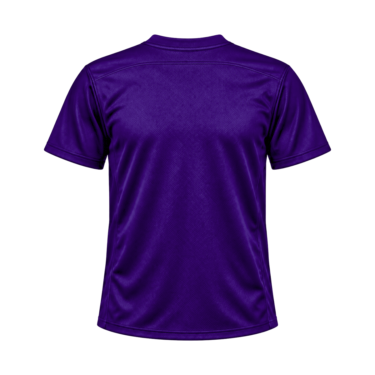 Deep Purple Flag Football Jersey — back studio view, transparent background