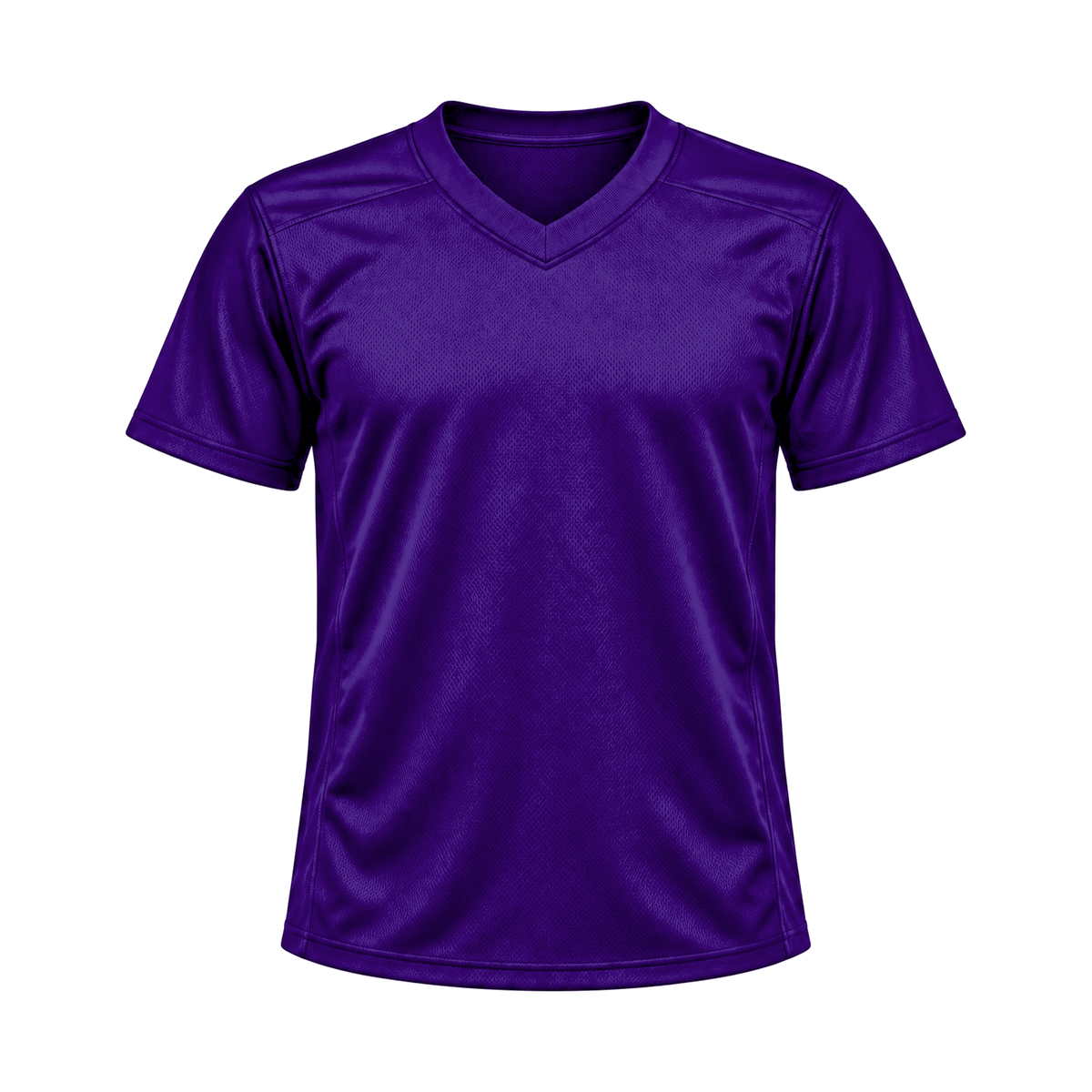Deep Purple Flag Football Jersey — front studio view, transparent background