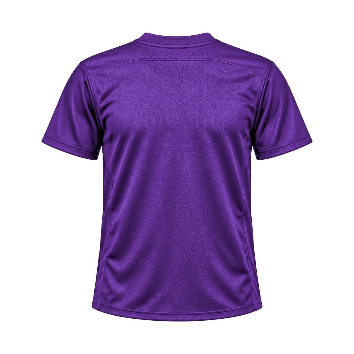 Purple Flag Football Jersey — back studio view, transparent background