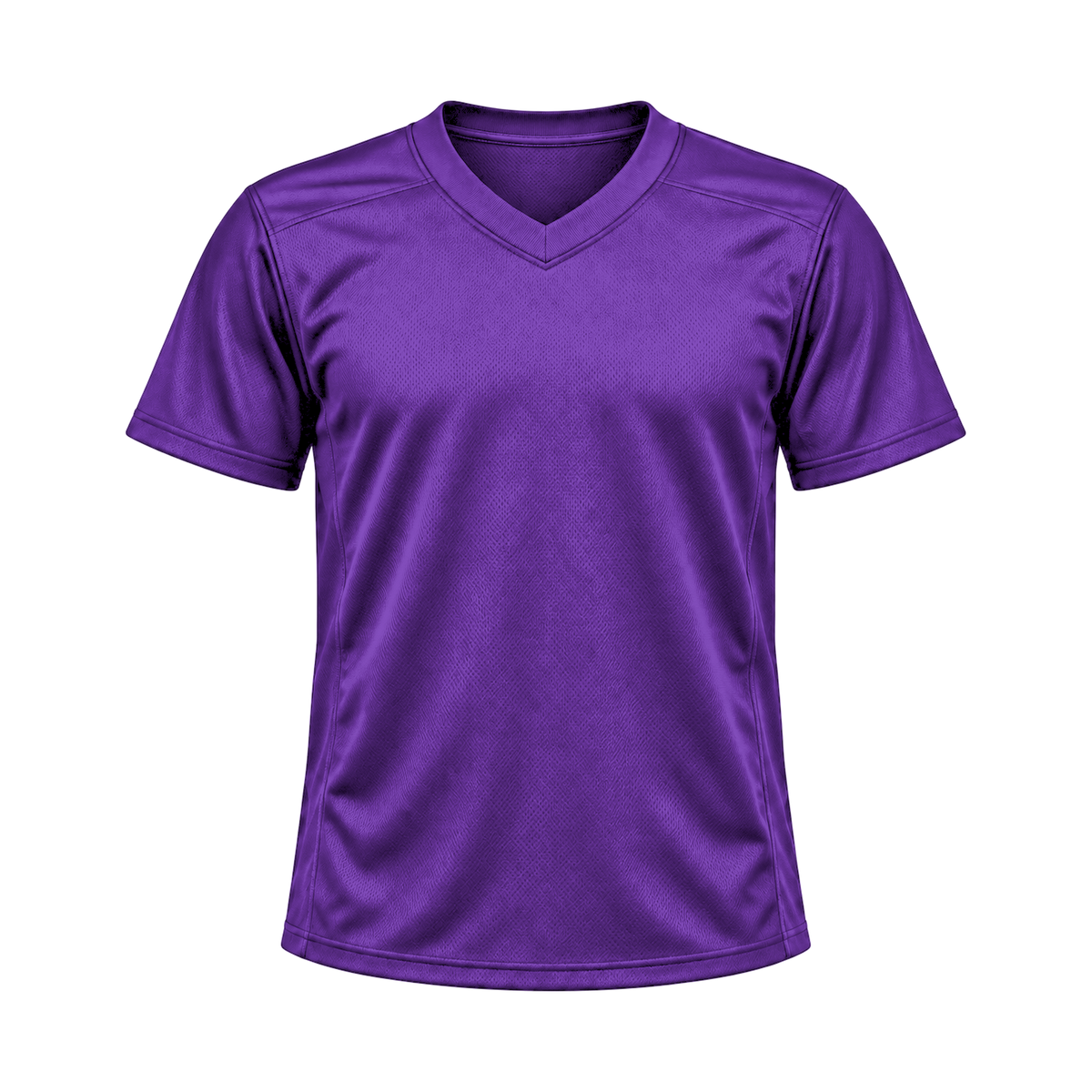 Purple Flag Football Jersey — front studio view, transparent background