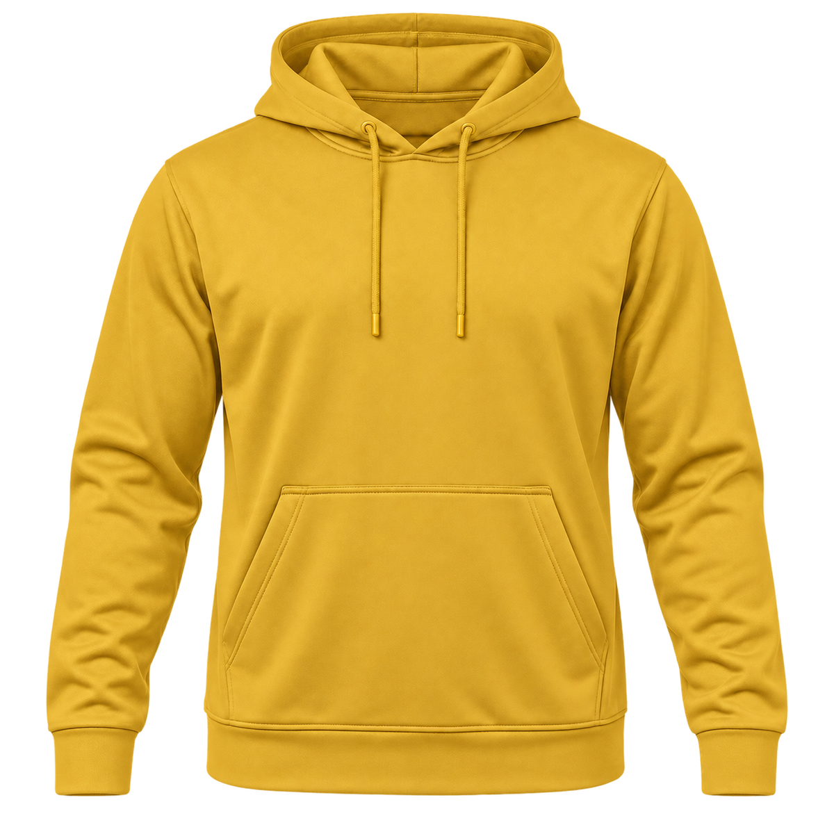 Custom Fully Sublimated Hoodie in Athletic gold — Front