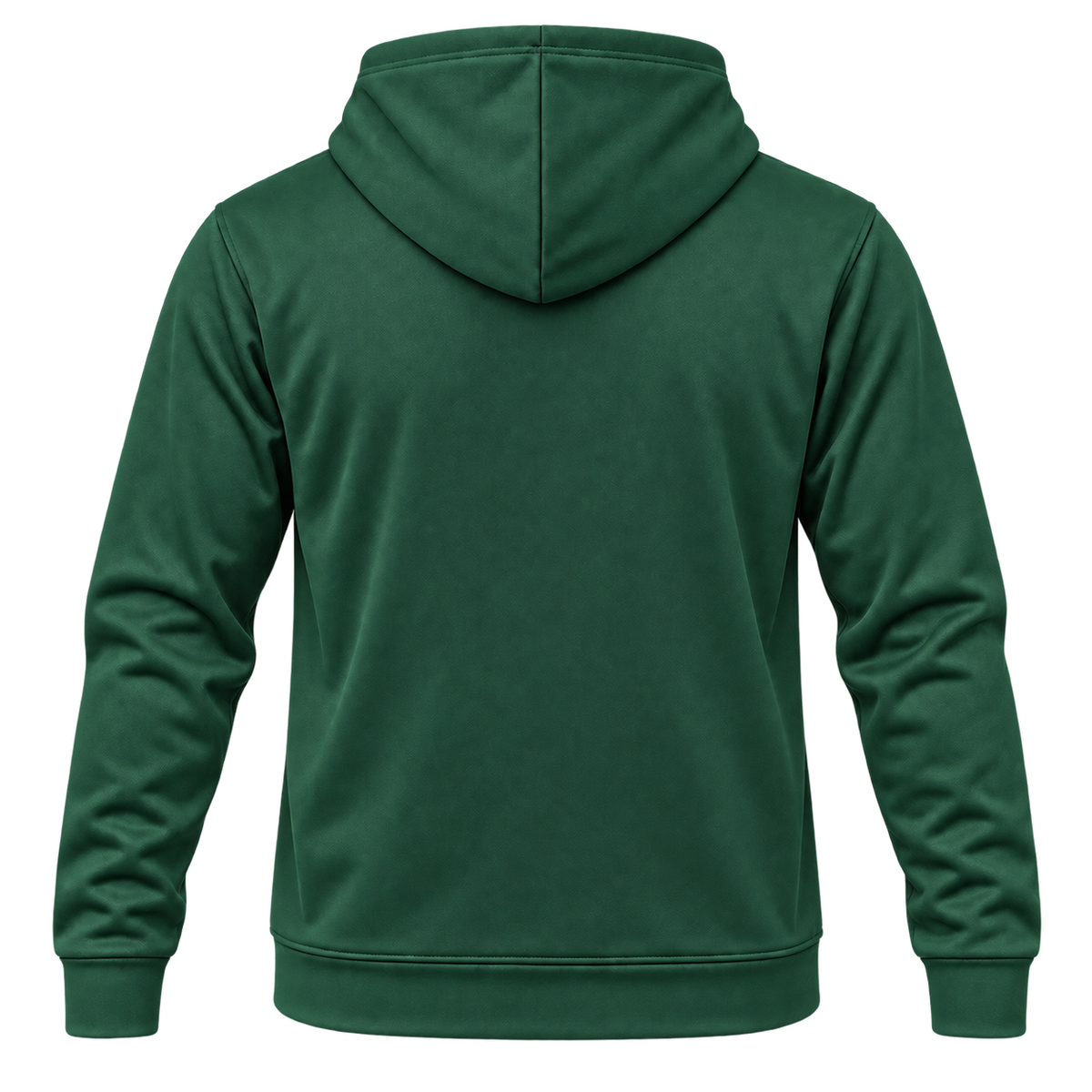 Custom Fully Sublimated Hoodie in Forest green — Back