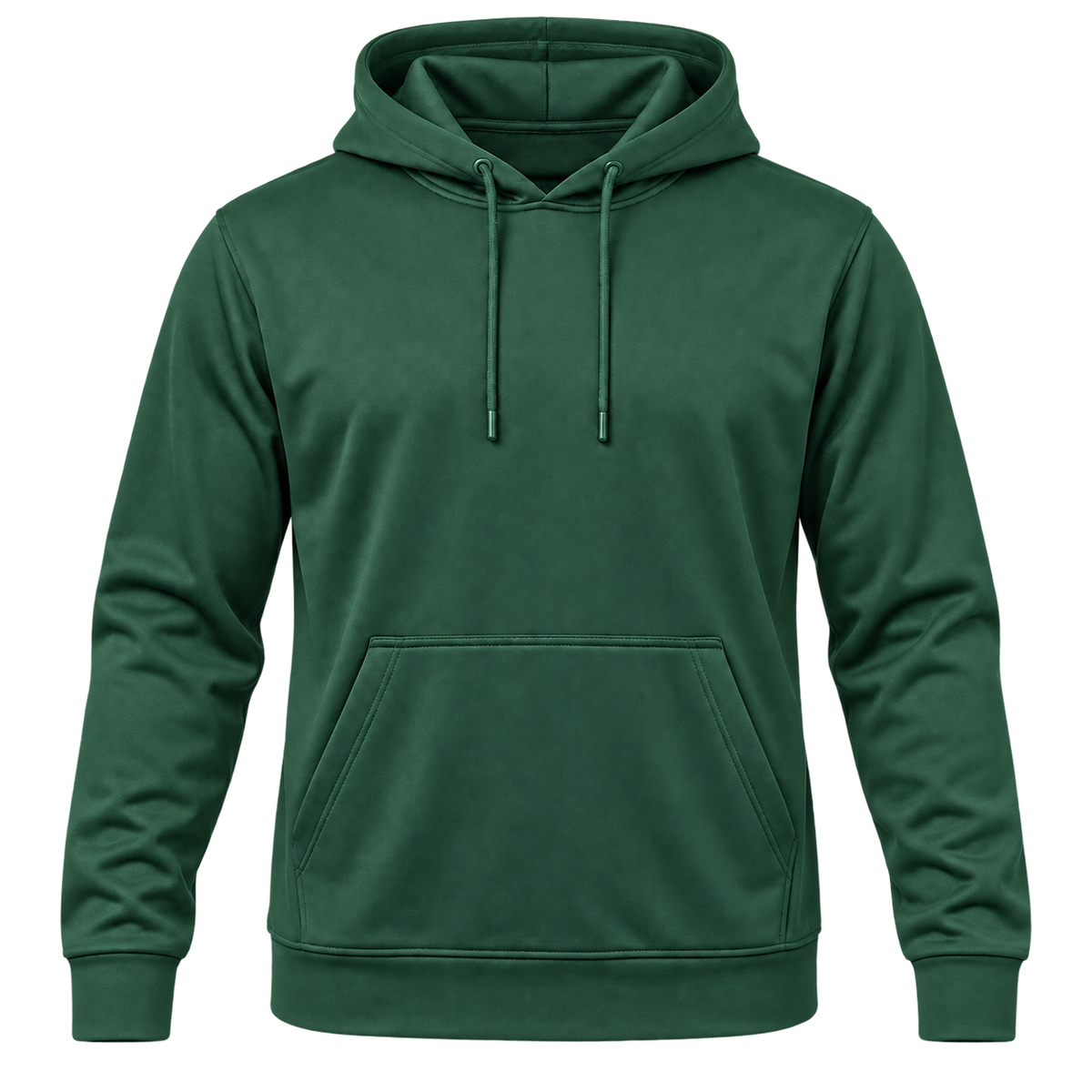 Custom Fully Sublimated Hoodie in Forest green — Front