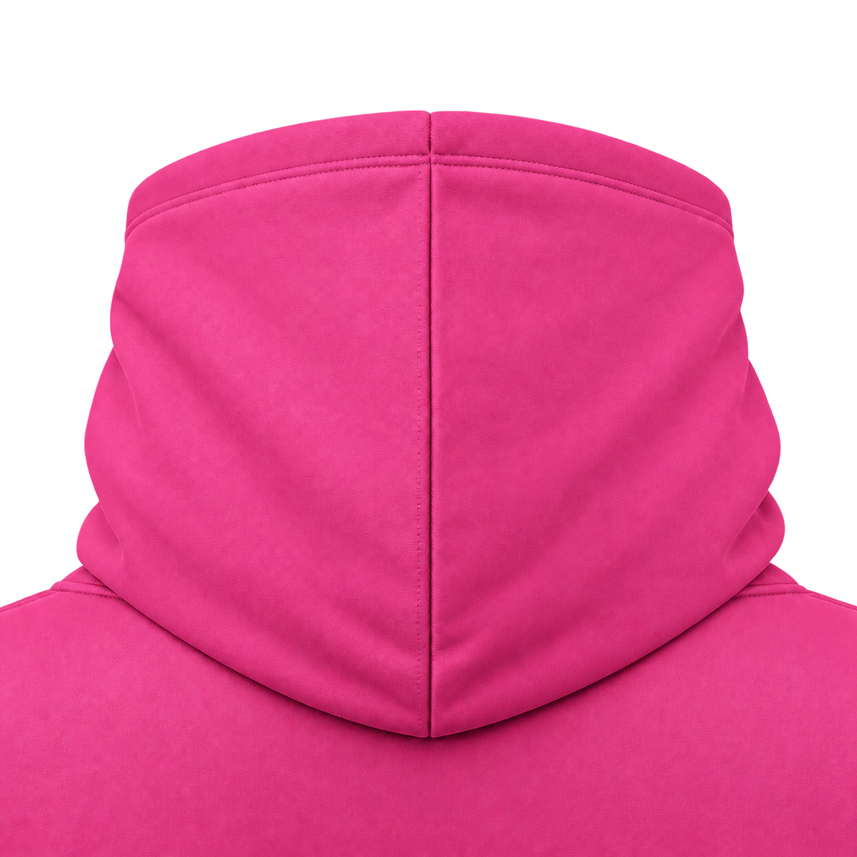 Custom Fully Sublimated Hoodie in Hot pink — Hood detail