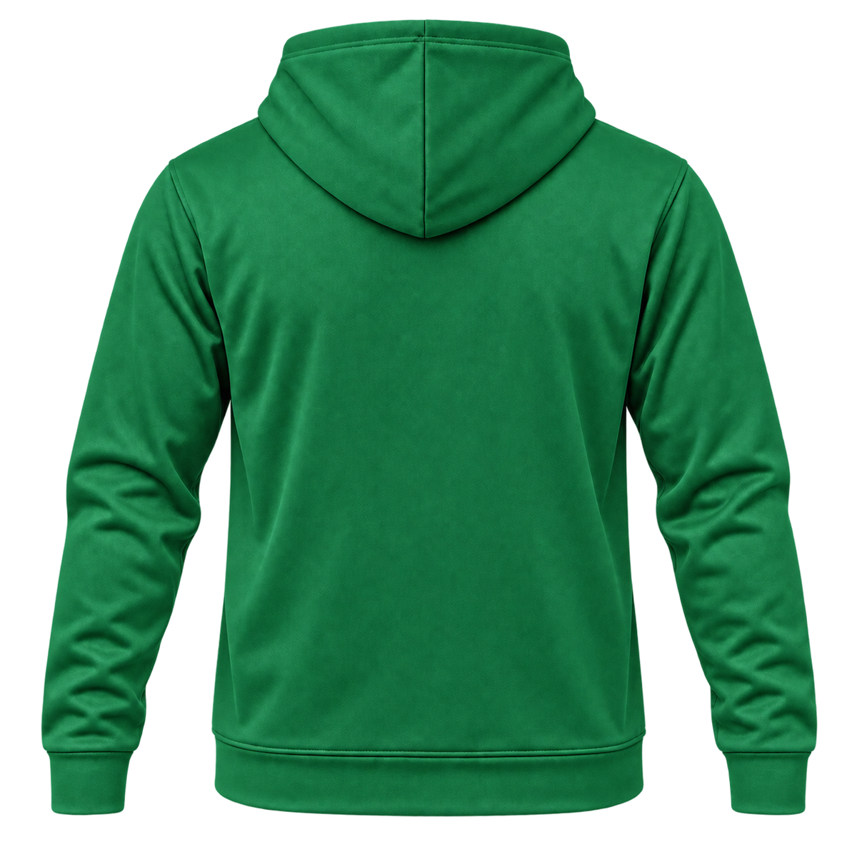 Custom Fully Sublimated Hoodie in Kelly green — Back
