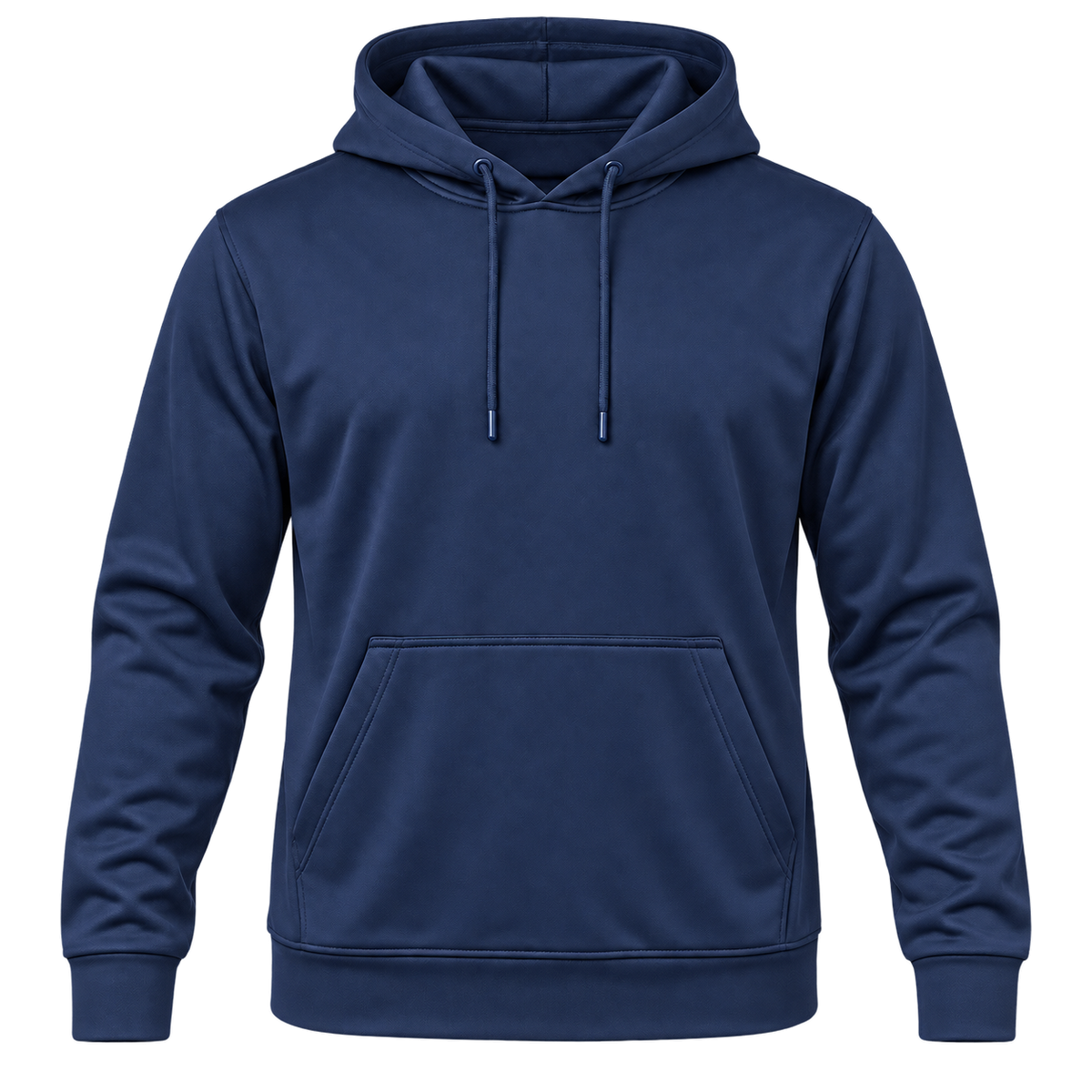 Custom Fully Sublimated Hoodie in Navy — Front