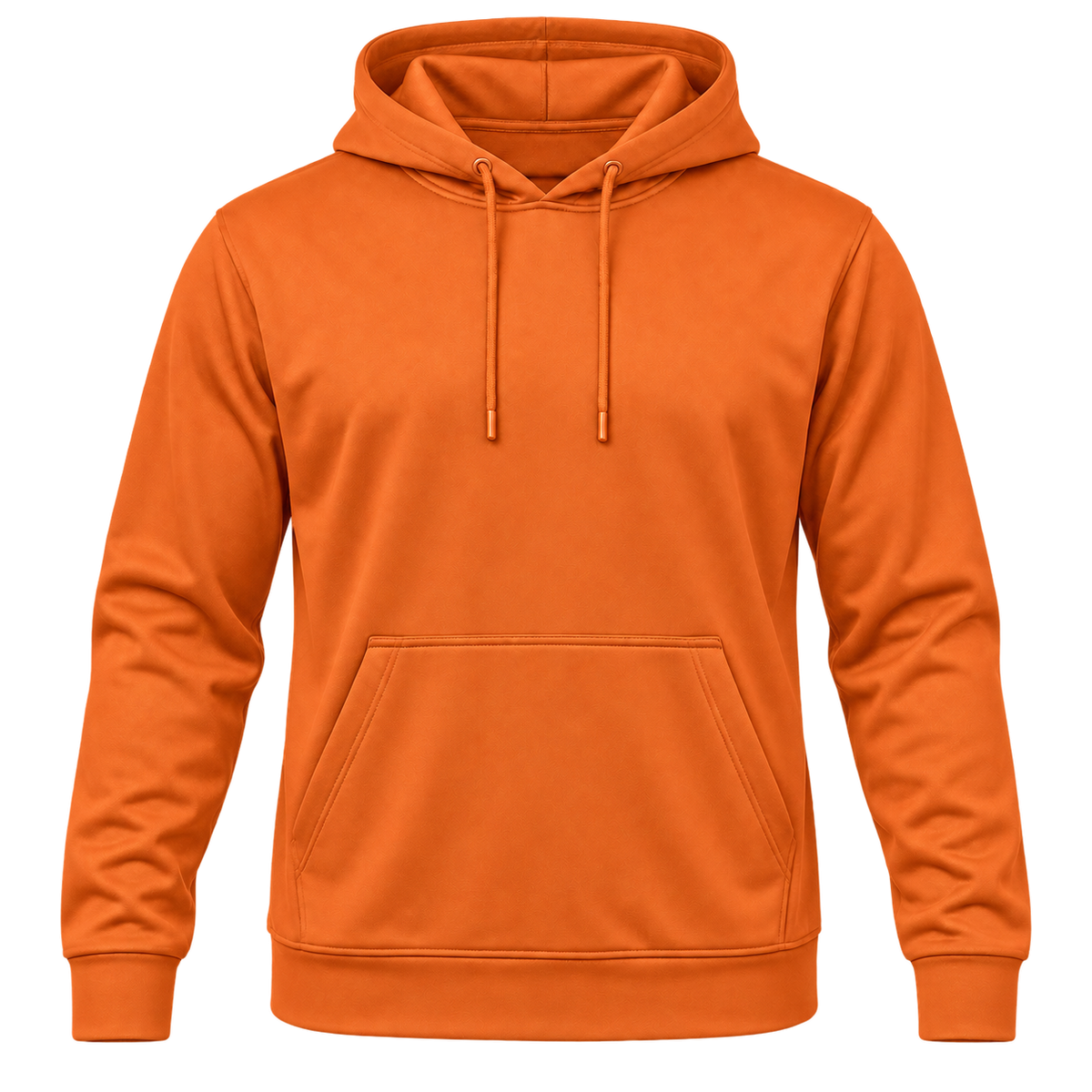 Custom Fully Sublimated Hoodie in Orange — Front