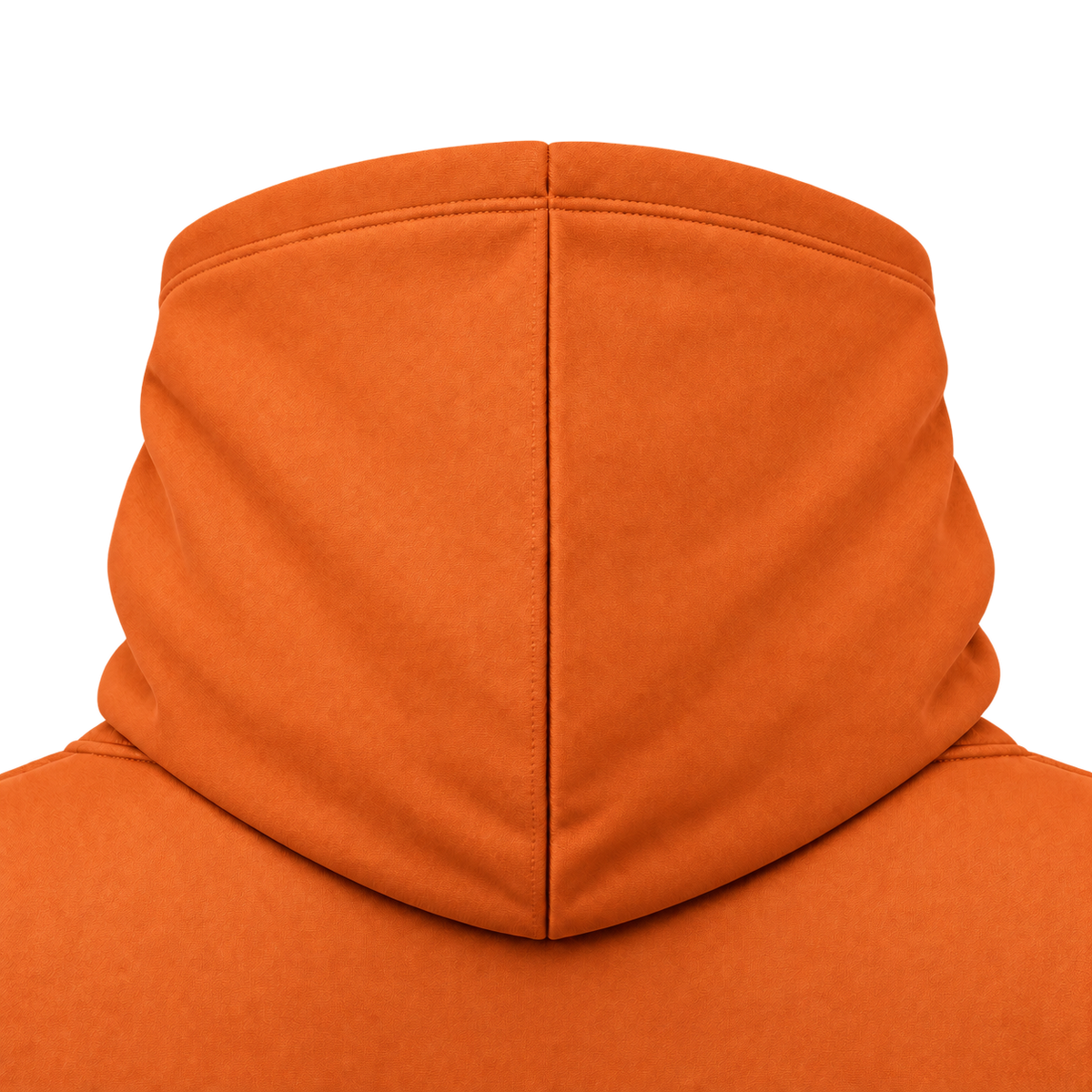 Custom Fully Sublimated Hoodie in Orange — Hood detail