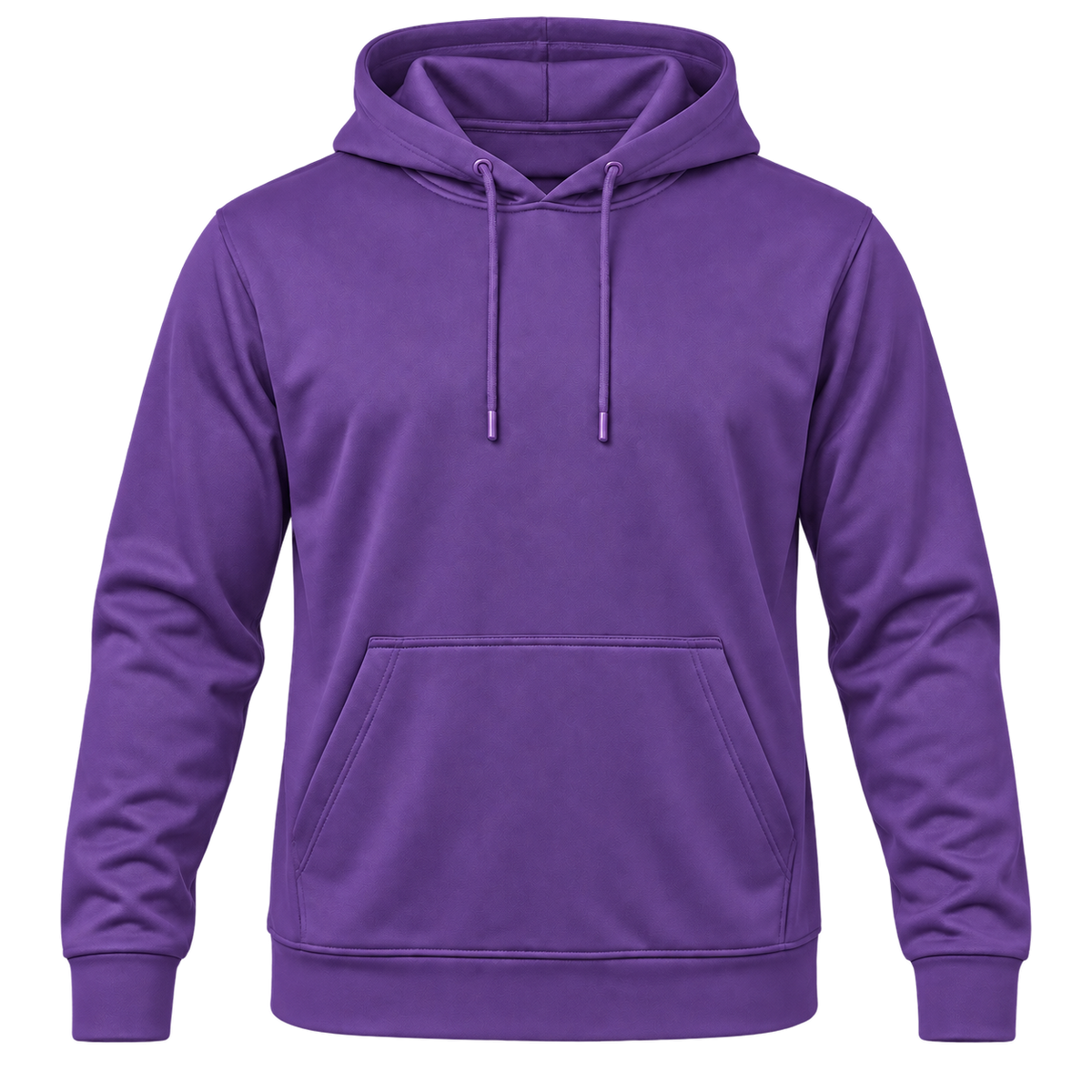 Custom Fully Sublimated Hoodie in Purple — Front