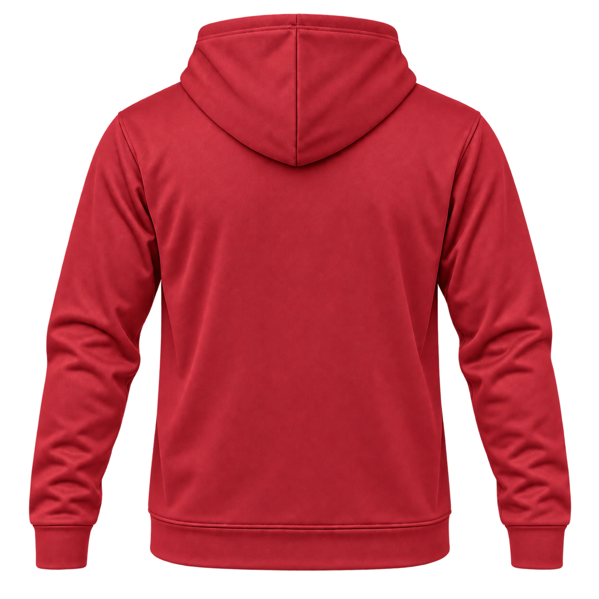 Custom Fully Sublimated Hoodie in Red — Back