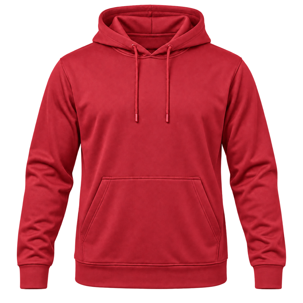 Custom Fully Sublimated Hoodie in Red — Front
