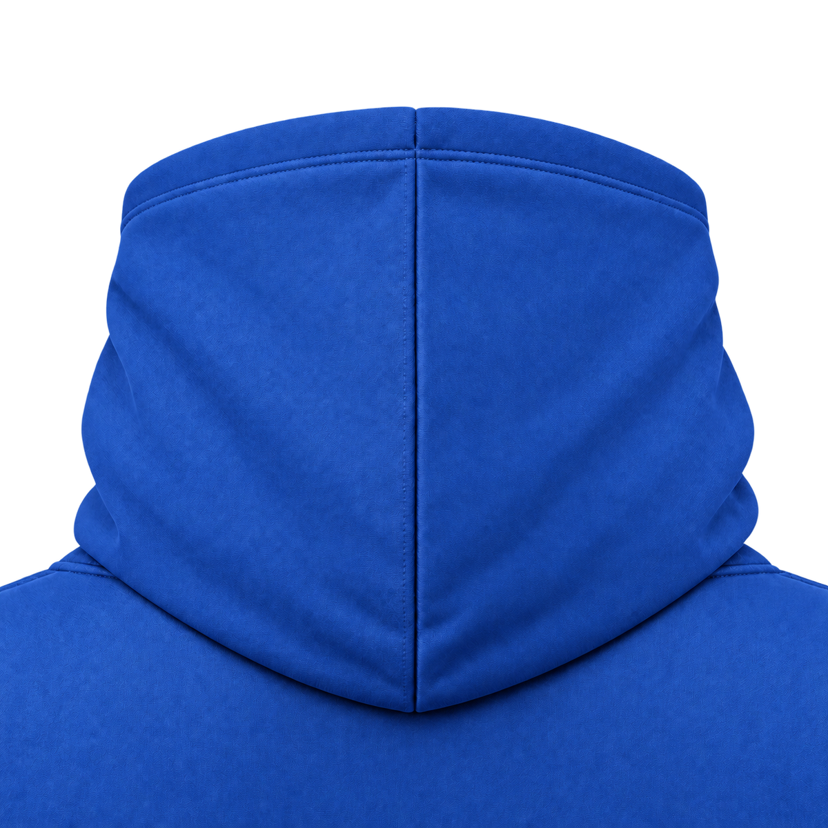Custom Fully Sublimated Hoodie in Royal blue — Hood detail