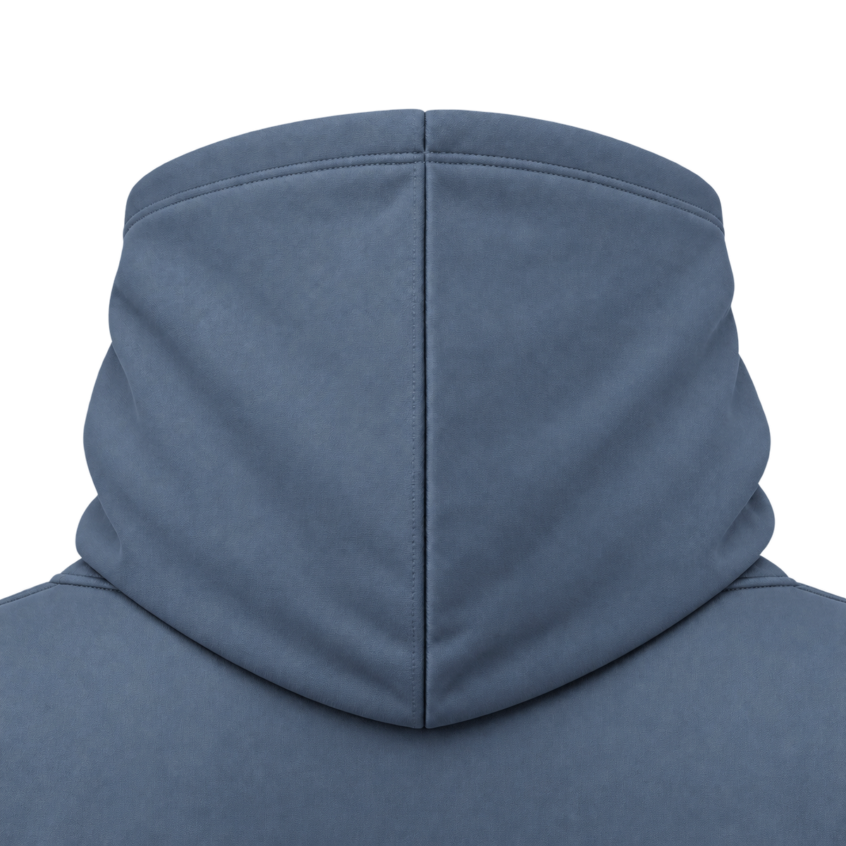 Custom Fully Sublimated Hoodie in Slate blue — Hood detail