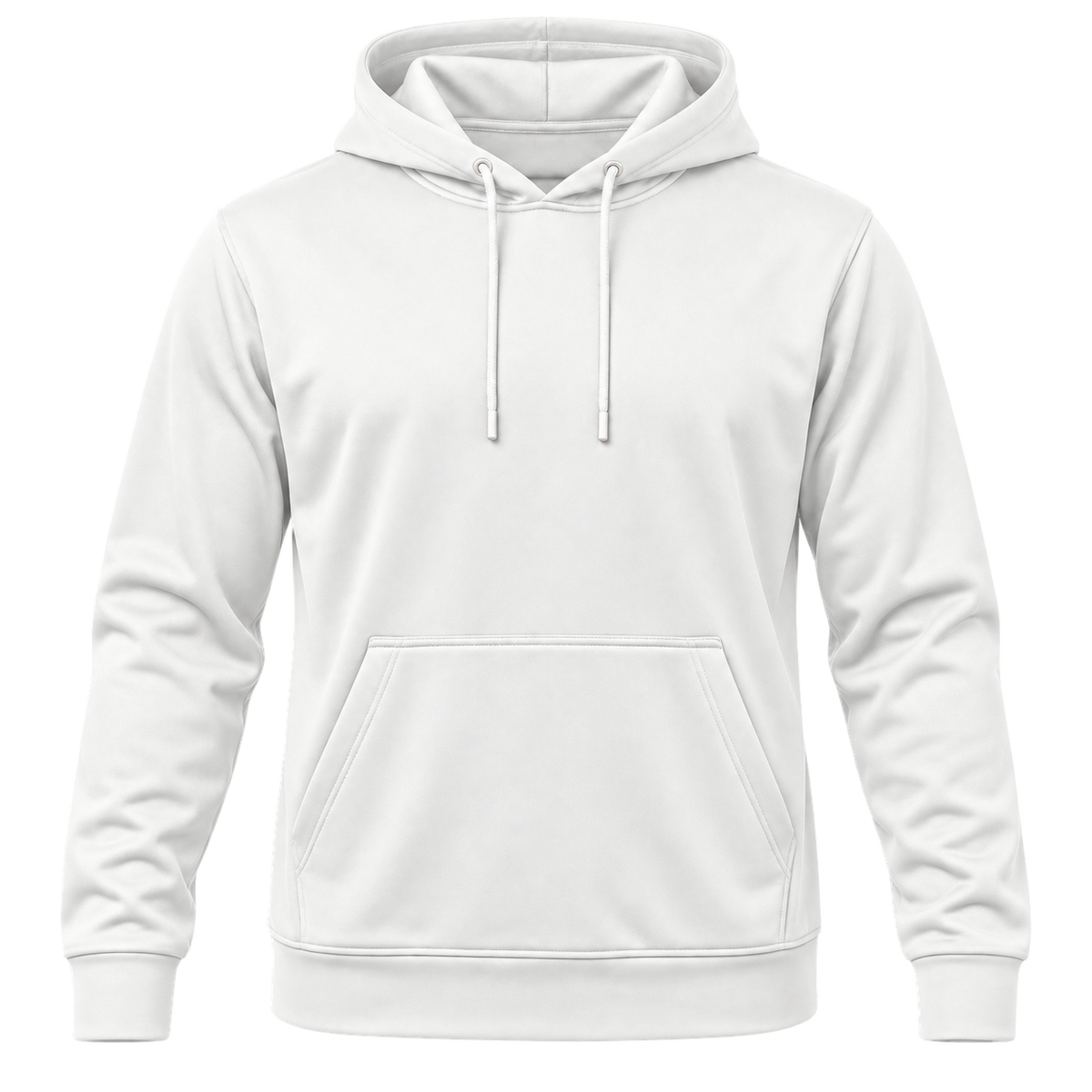 Custom Fully Sublimated Hoodie in White — Front