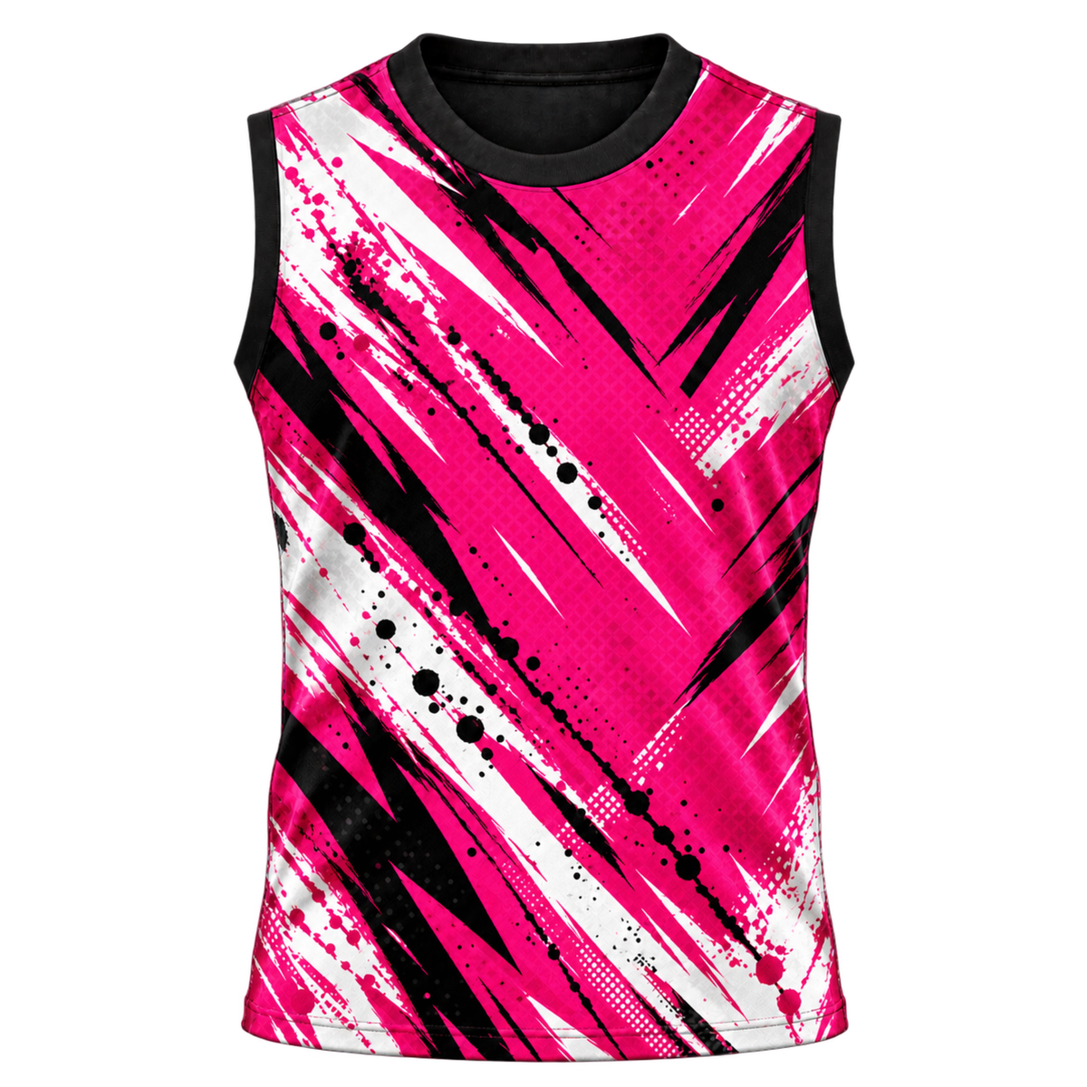 Pink Brush 7-on-7 Football Jersey — front view on transparent background