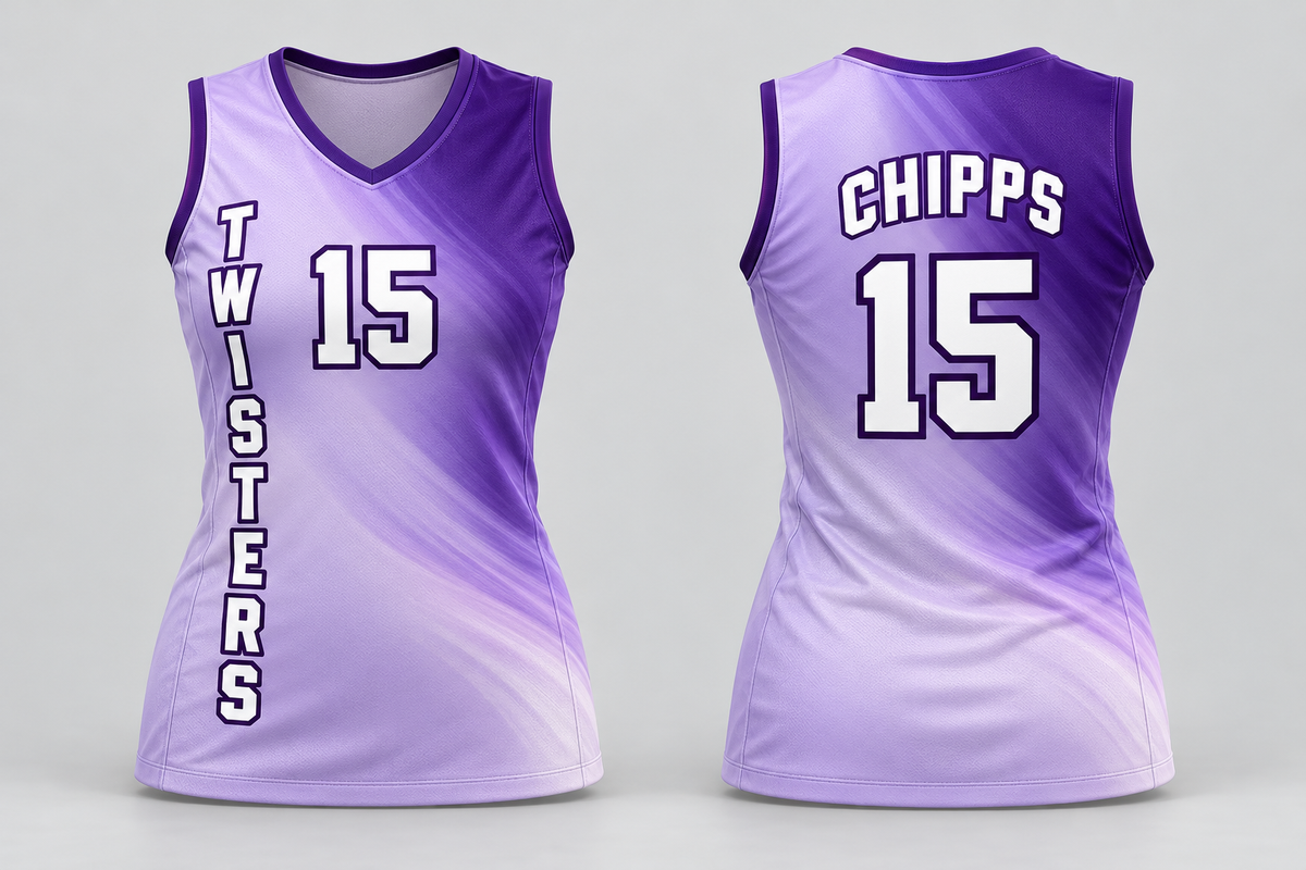 Custom Sleeveless Volleyball Jersey – Girls & Women