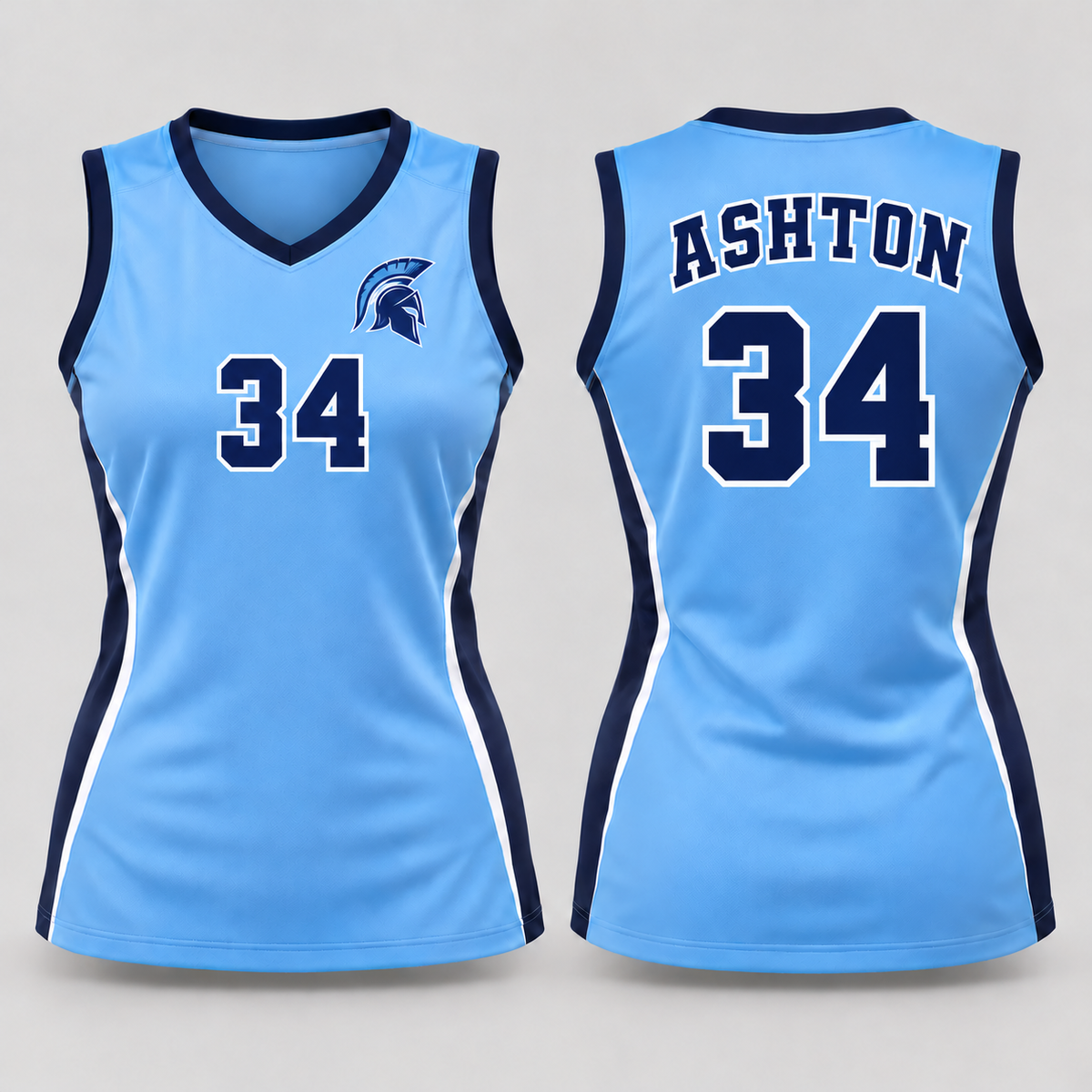 Custom Sleeveless Volleyball Jersey – Girls & Women