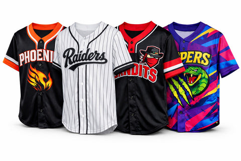 Custom sublimated baseball jerseys, apparel and team bags