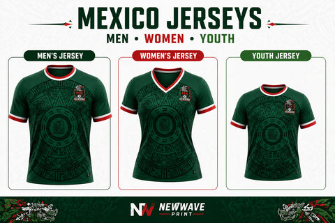 Custom Mexico soccer jerseys for men, women and youth