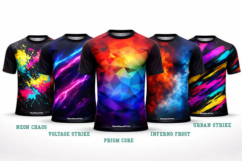 Custom short-sleeve sublimated jerseys in team colors