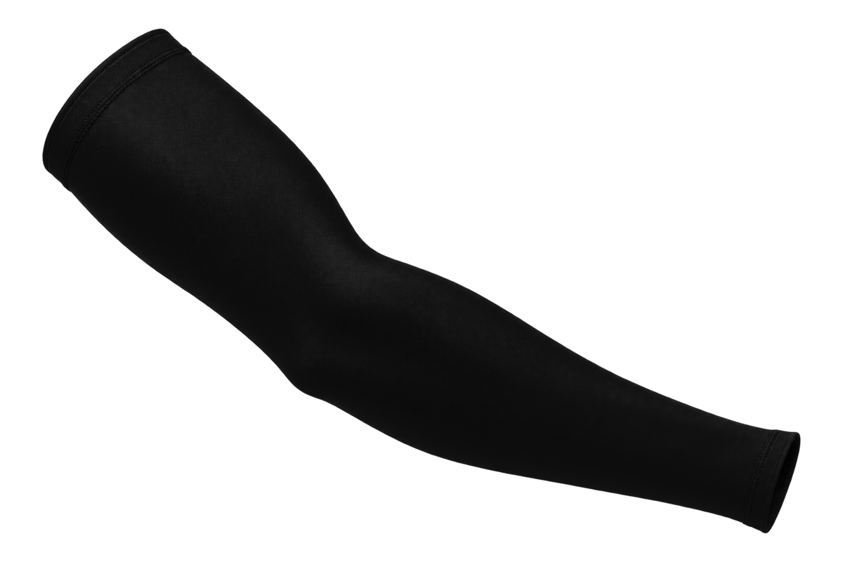Black custom arm sleeve, front view