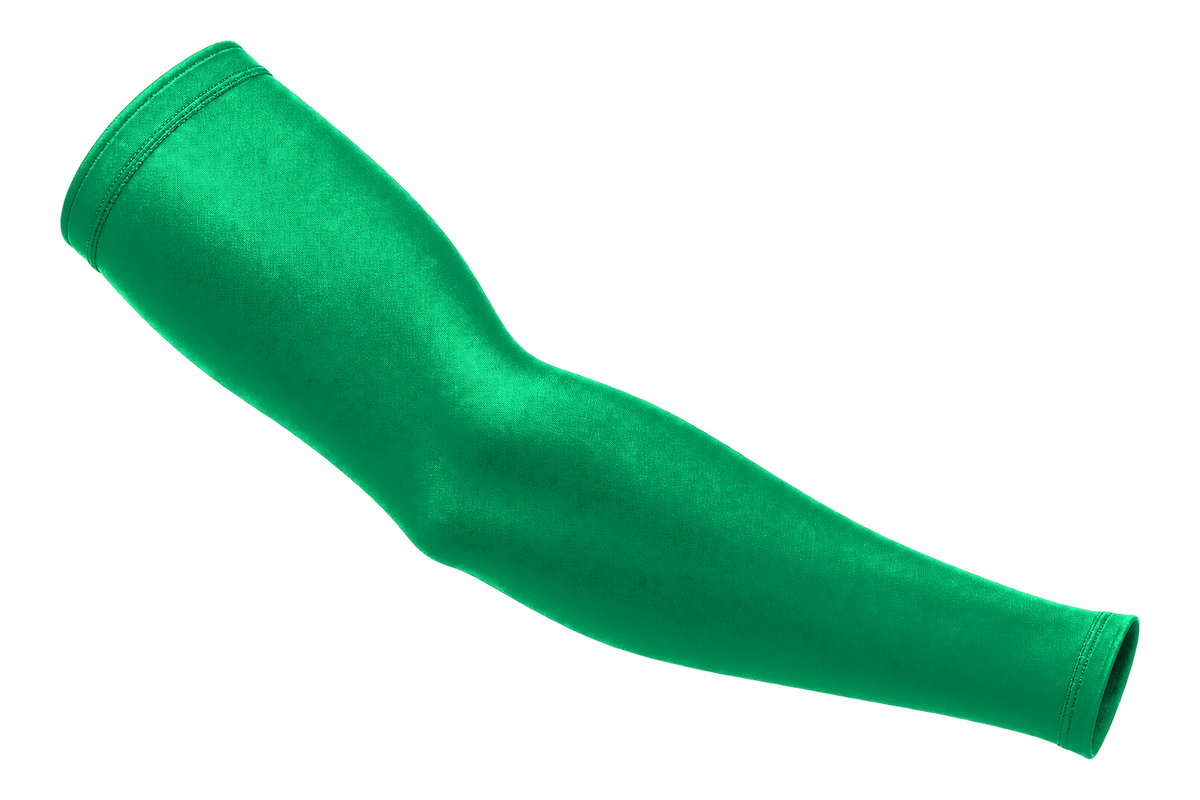 Forest Green custom arm sleeve, front view
