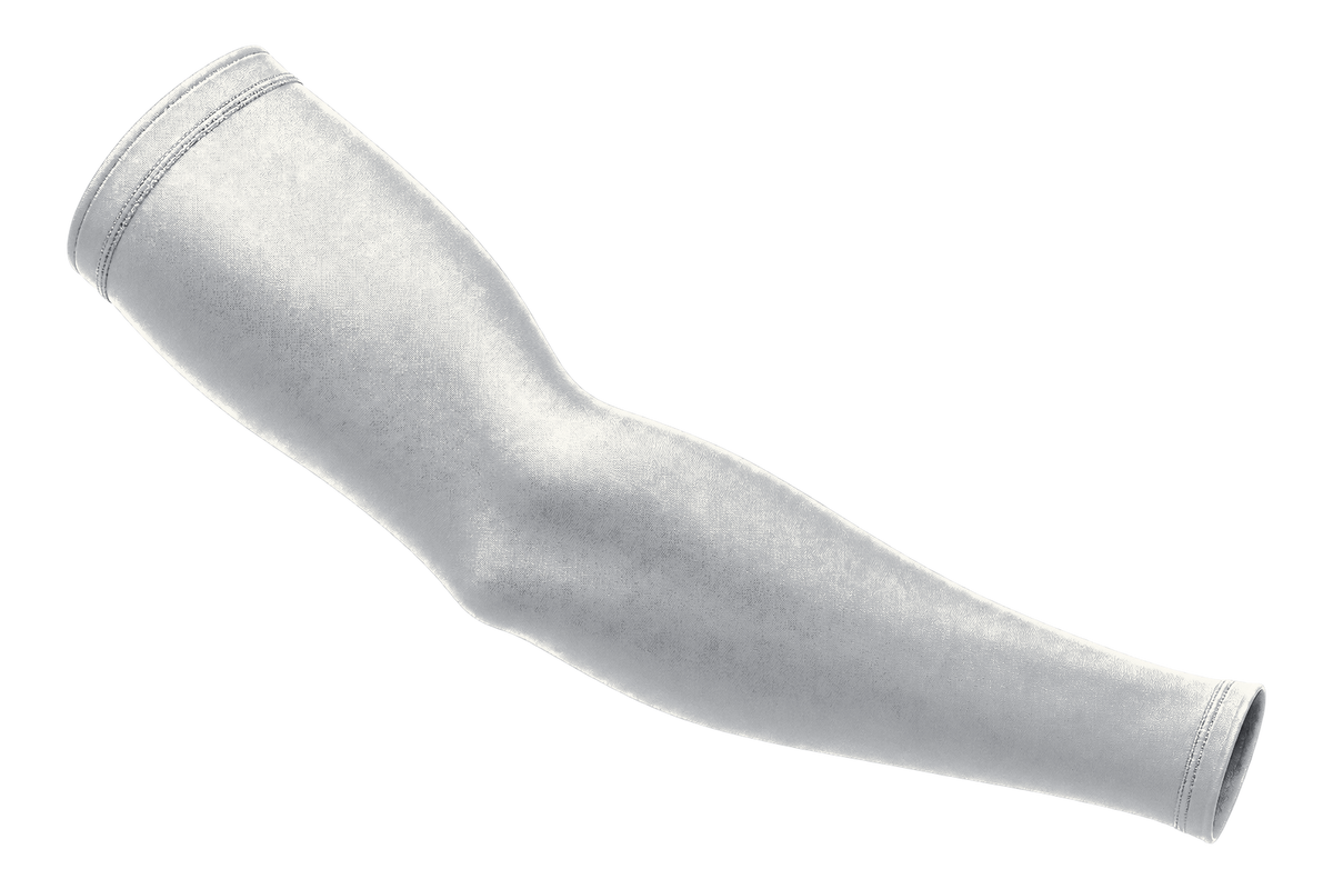 Silver Gray custom arm sleeve, front view