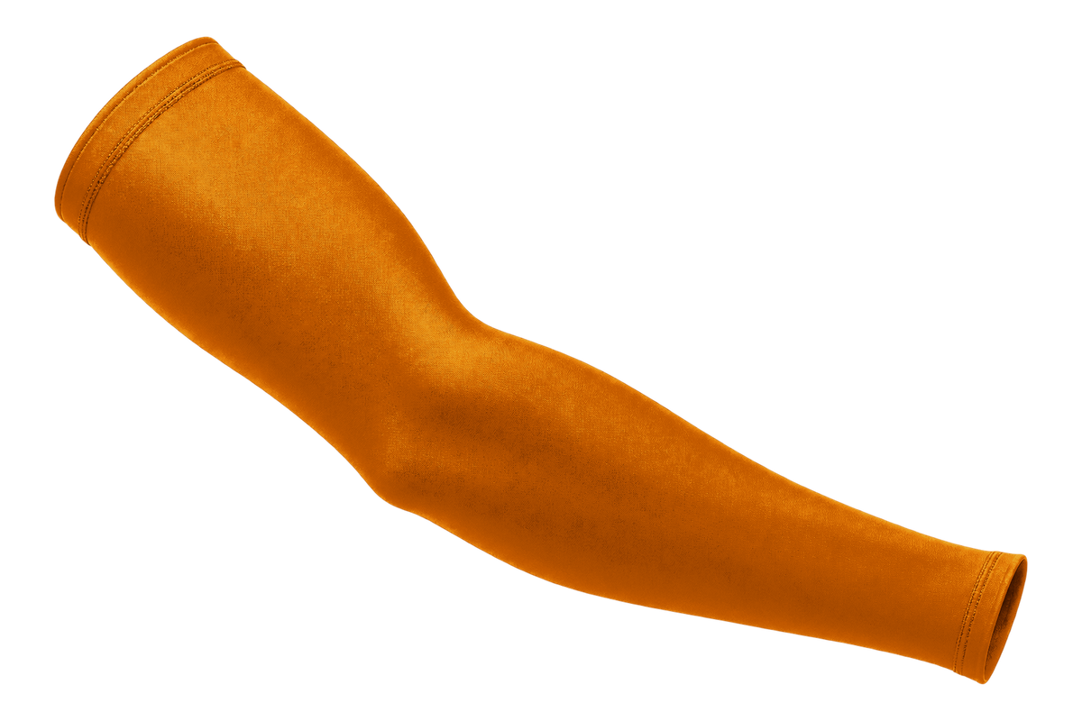 Burnt Orange custom arm sleeve, front view