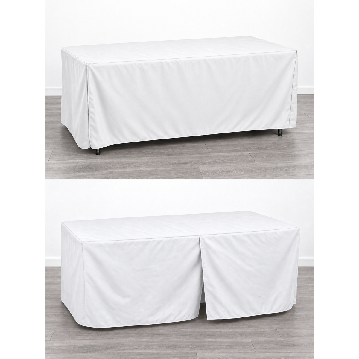 Custom Printed Table Cover with Center-Split Back