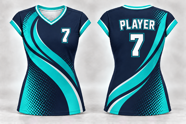 Custom Cap Sleeve Volleyball Jersey – Girls & Women | New Wave Print