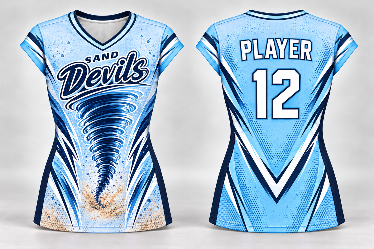 Custom Cap Sleeve Volleyball Jersey – Youth & Women