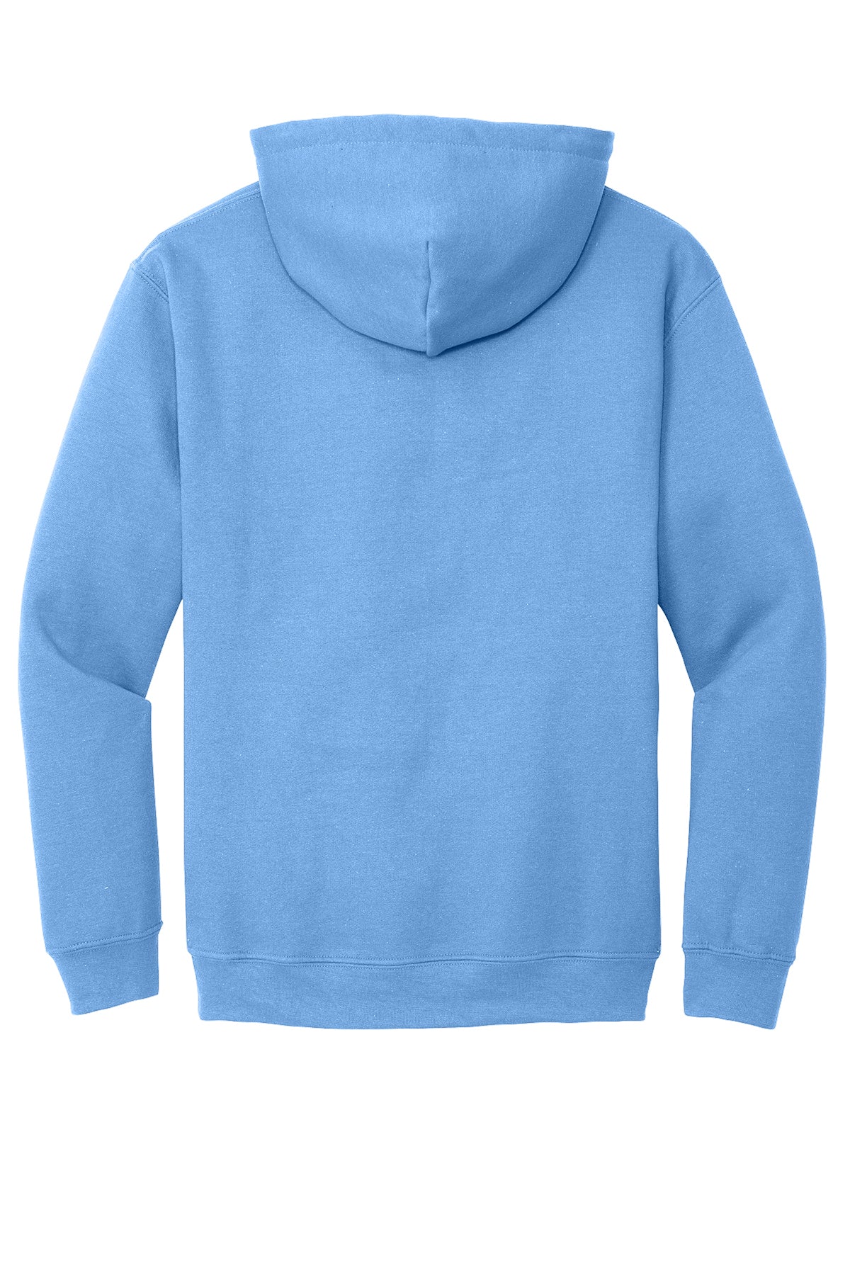 Carolina Blue Gildan Heavy Blend hooded sweatshirt, back view