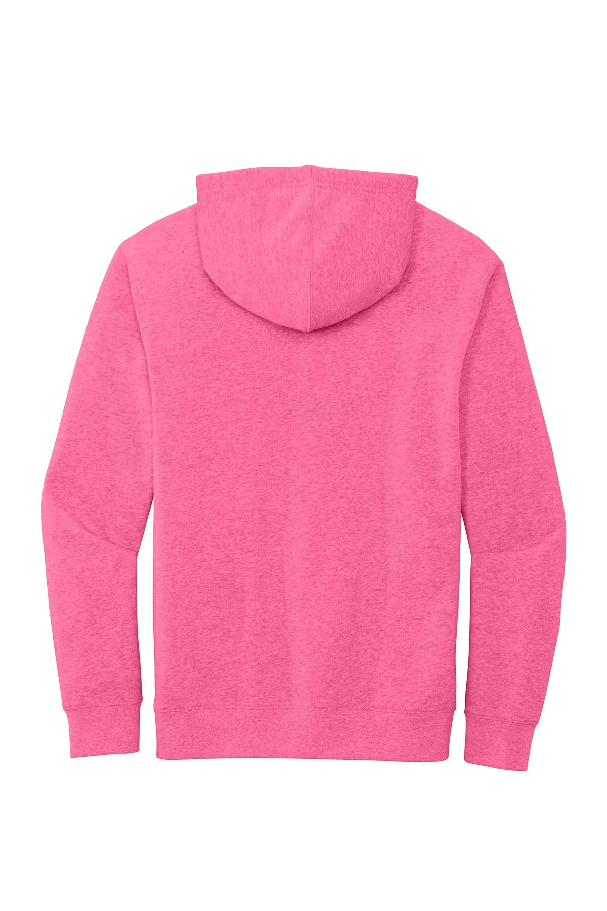 Custom Fleece Hoodie — Awareness Pink Heather — back