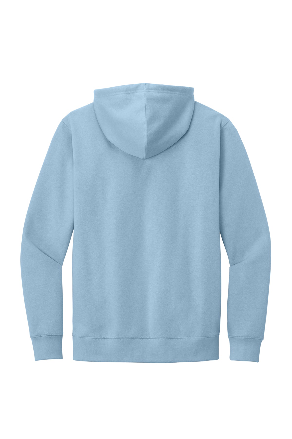 Custom Fleece Hoodie — Ice Blue — back