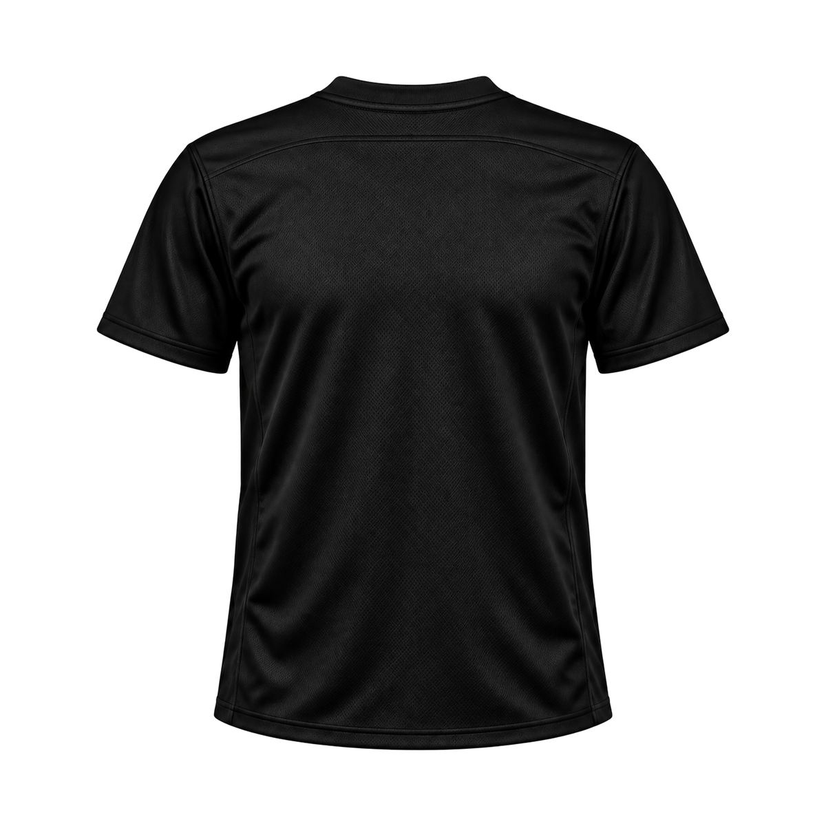 Black Flag Football Jersey — back studio view, transparent background