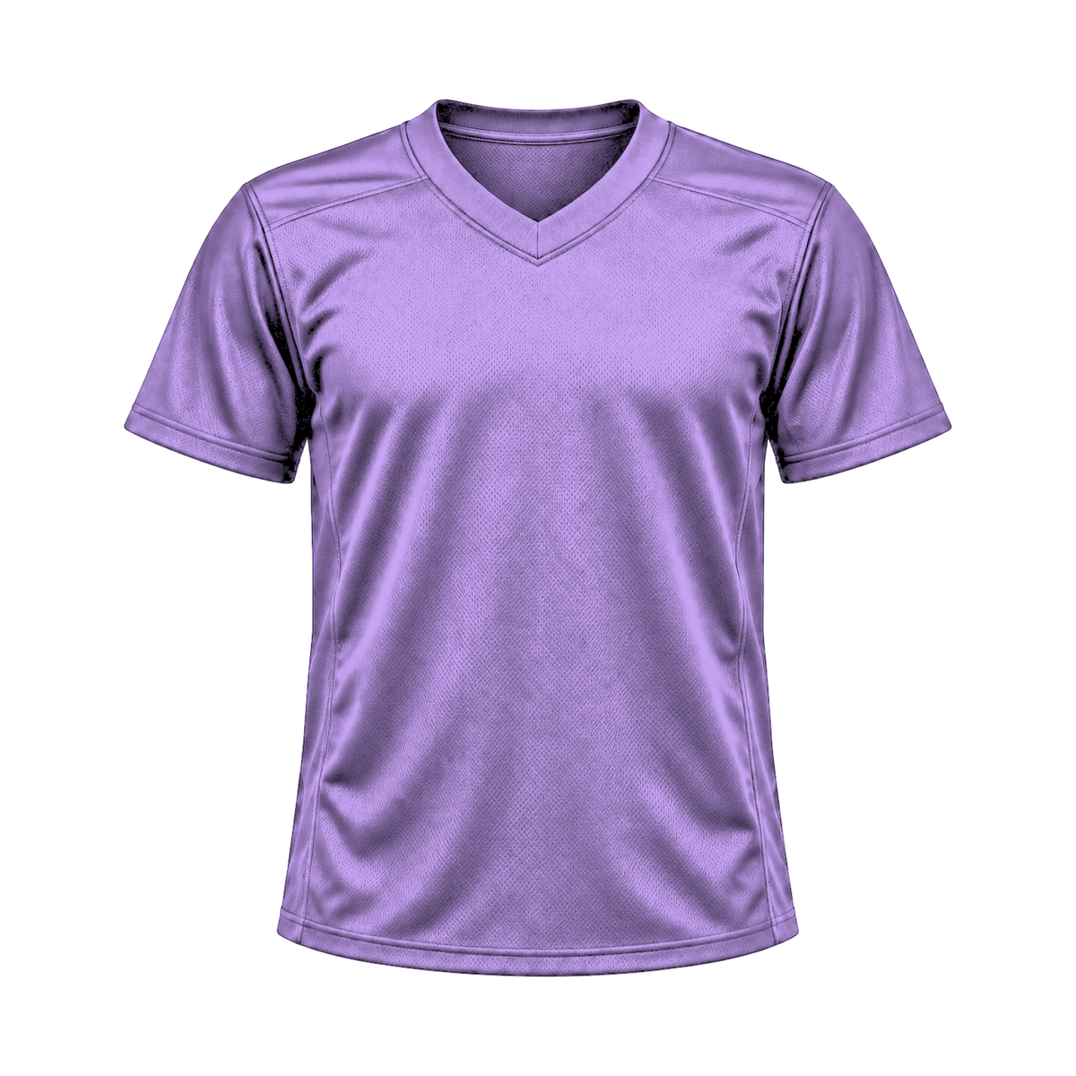 Lavender Flag Football Jersey — front studio view, transparent background