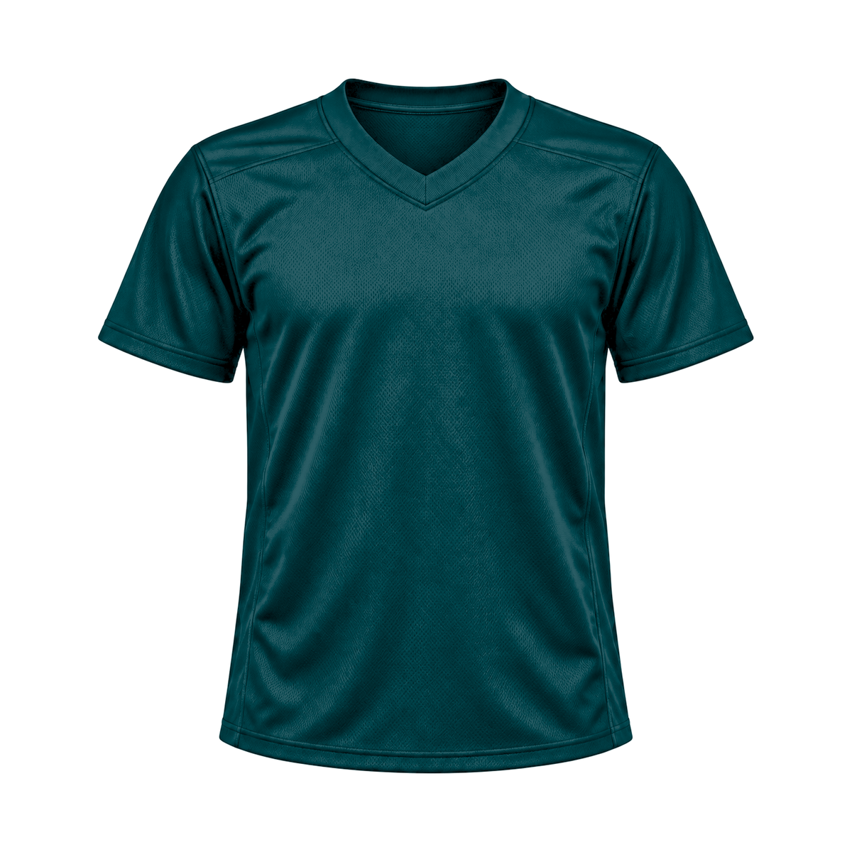 Midnight Green Flag Football Jersey — front studio view, transparent background