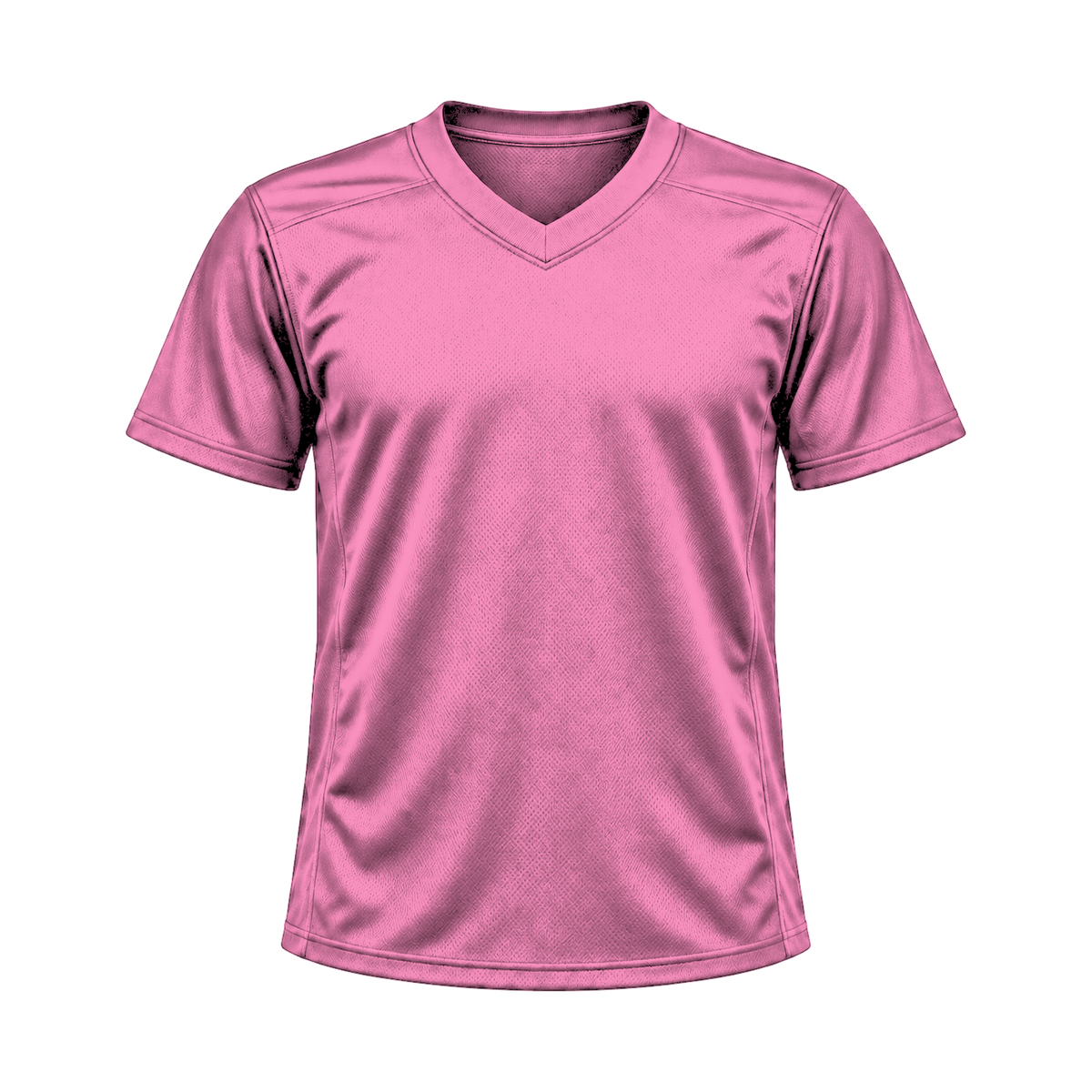 Pink Flag Football Jersey — front studio view, transparent background