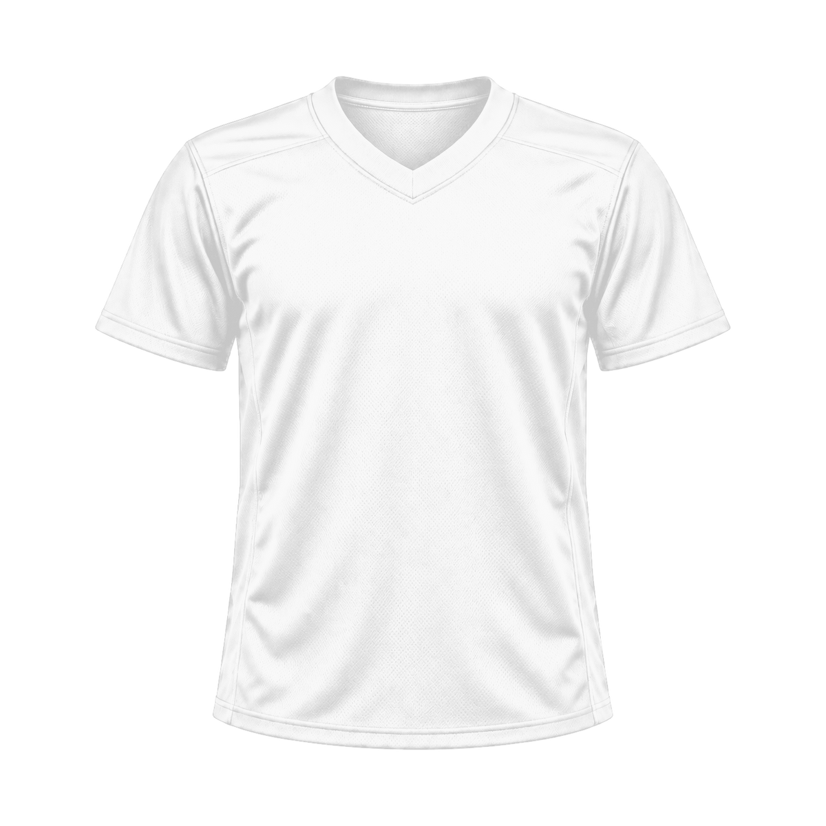 White Flag Football Jersey — front studio view, transparent background