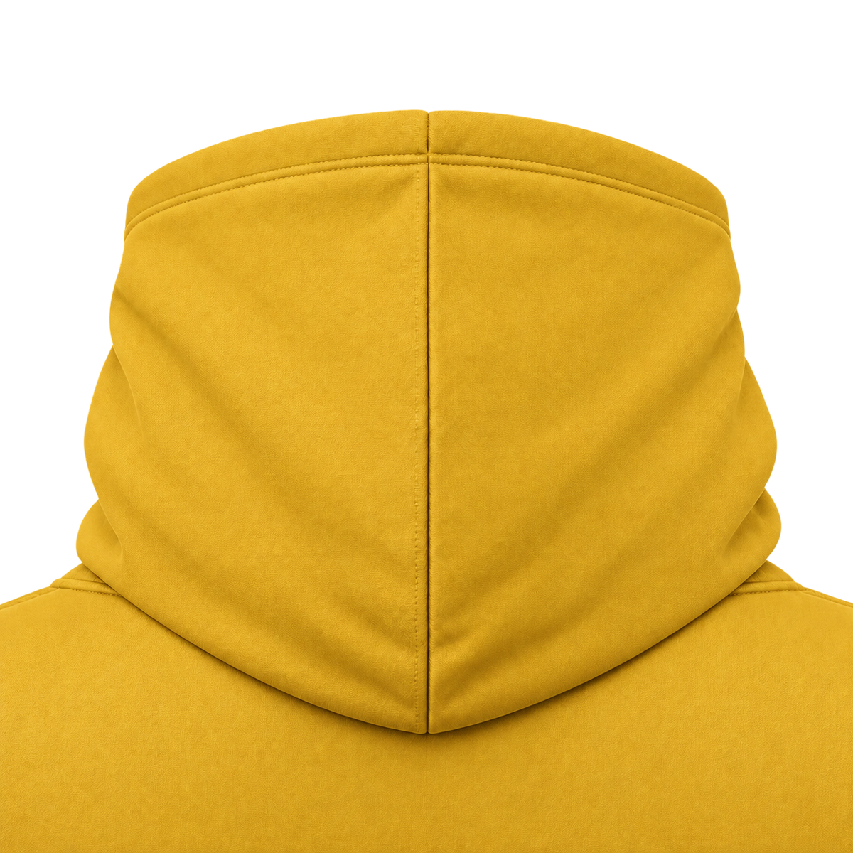 Custom Fully Sublimated Hoodie in Athletic gold — Hood detail