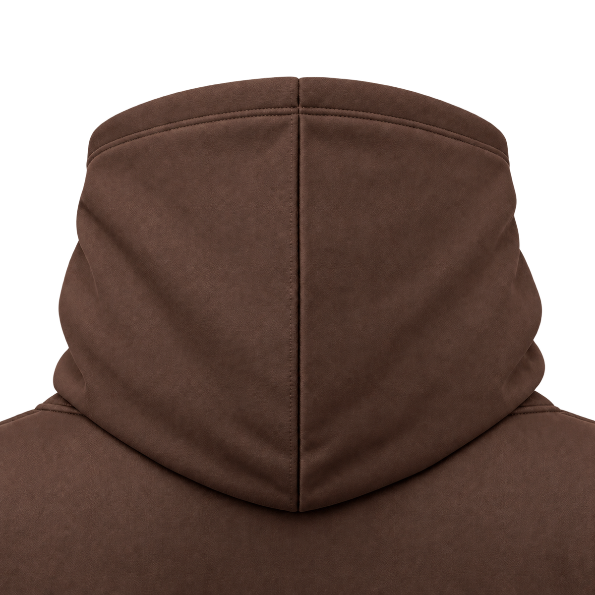 Custom Fully Sublimated Hoodie in Chocolate — Hood detail