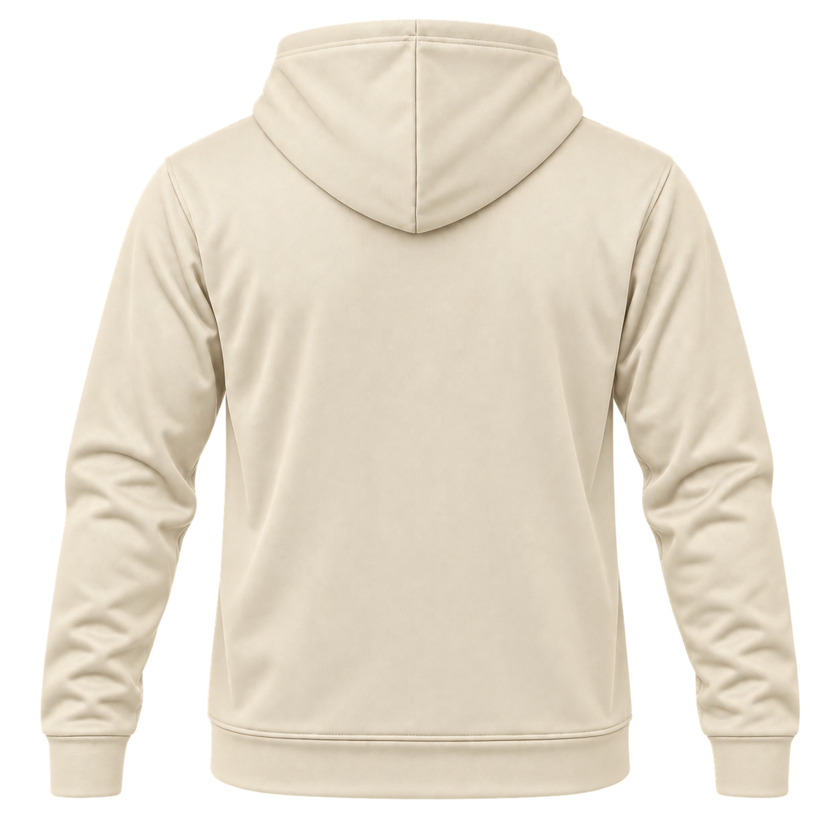 Custom Fully Sublimated Hoodie in Cream — Back