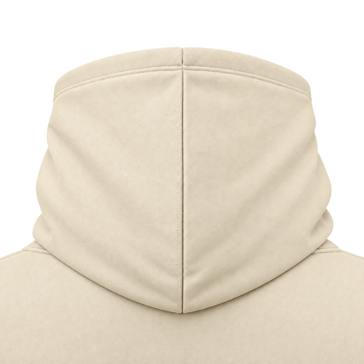 Custom Fully Sublimated Hoodie in Cream — Hood detail